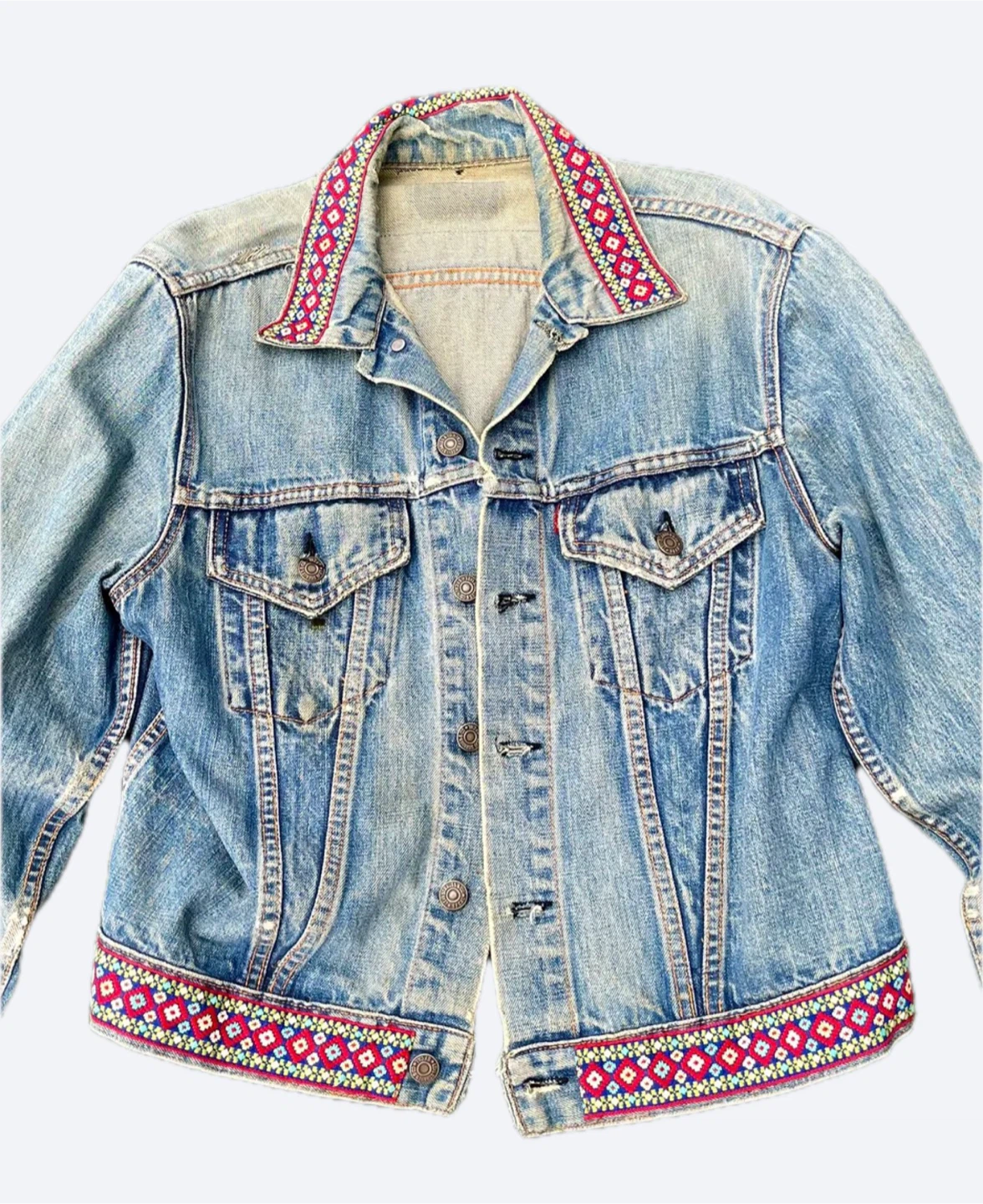 VINTAGE EARLY 1960S LEVIS BIG E TRUCKER JACKET - size Large - photo 2