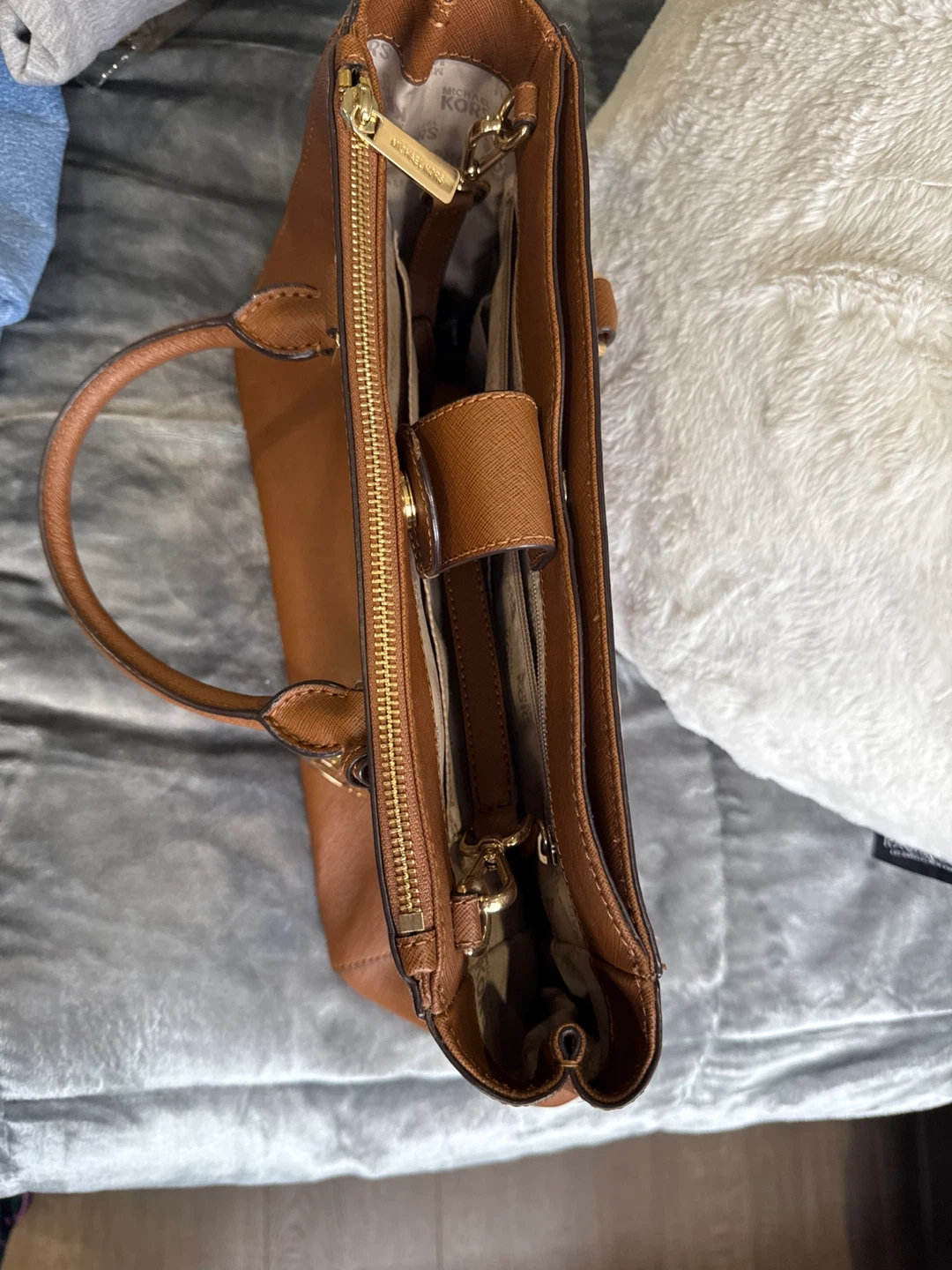 Michael Kors Brown Leather Satchel Handbag - photo 3