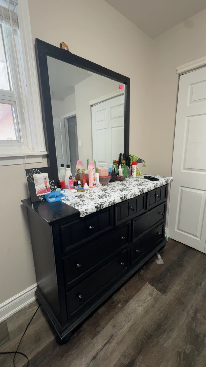 King Bedroom Set - Bed Frame, Dresser, and Nightstand - photo 3