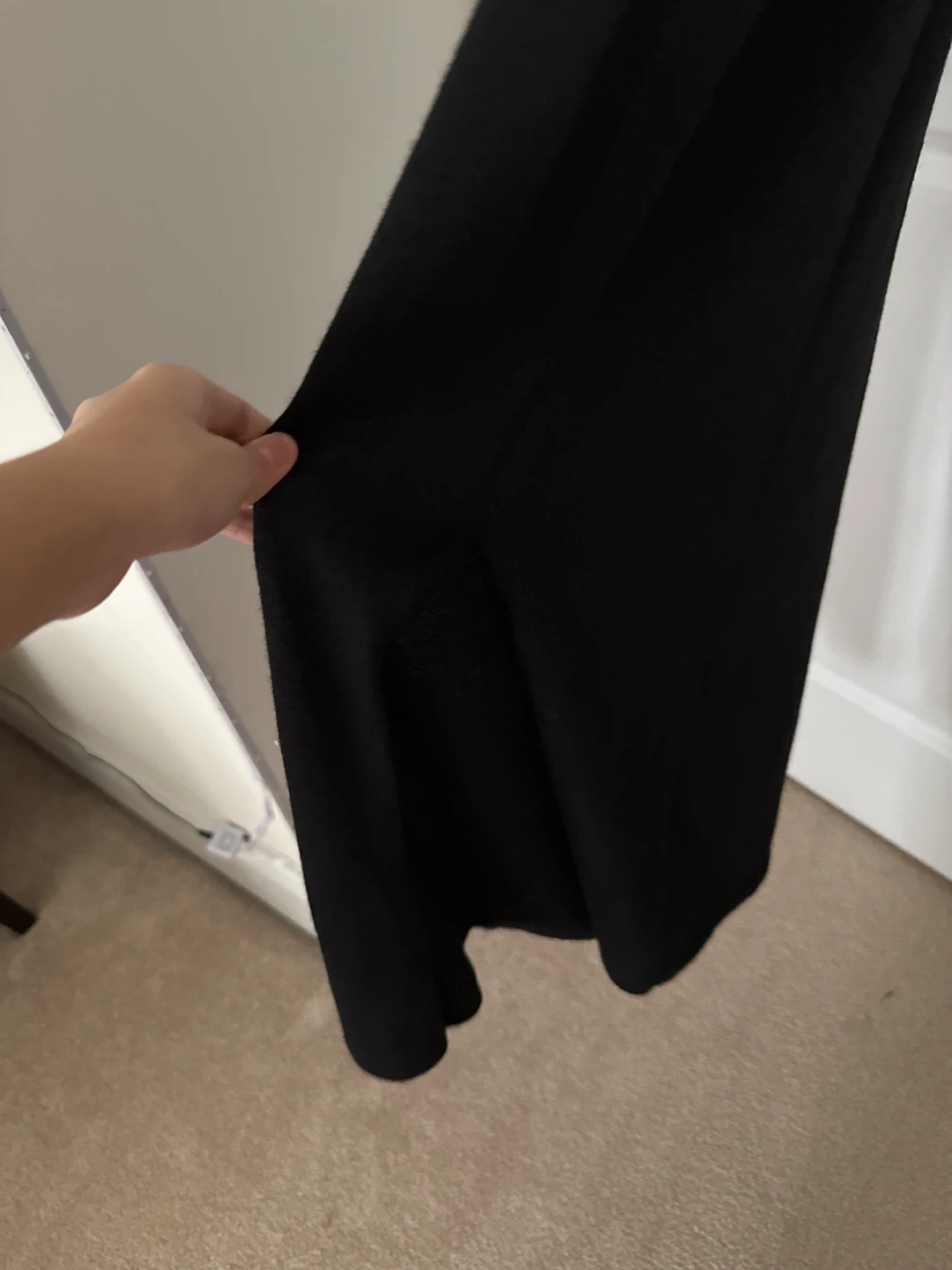 Tristan & Iseut Black Merino Wool Blend Dress - XS - photo 3