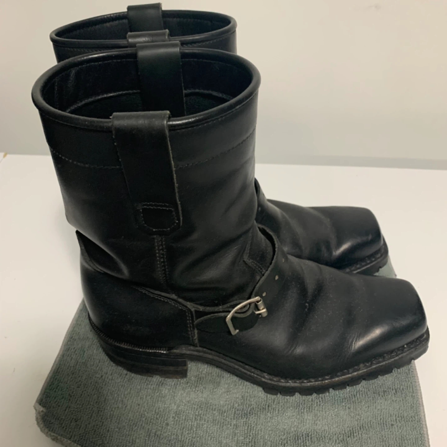 Daytons Black Leather Motorcycle Boots - photo 3