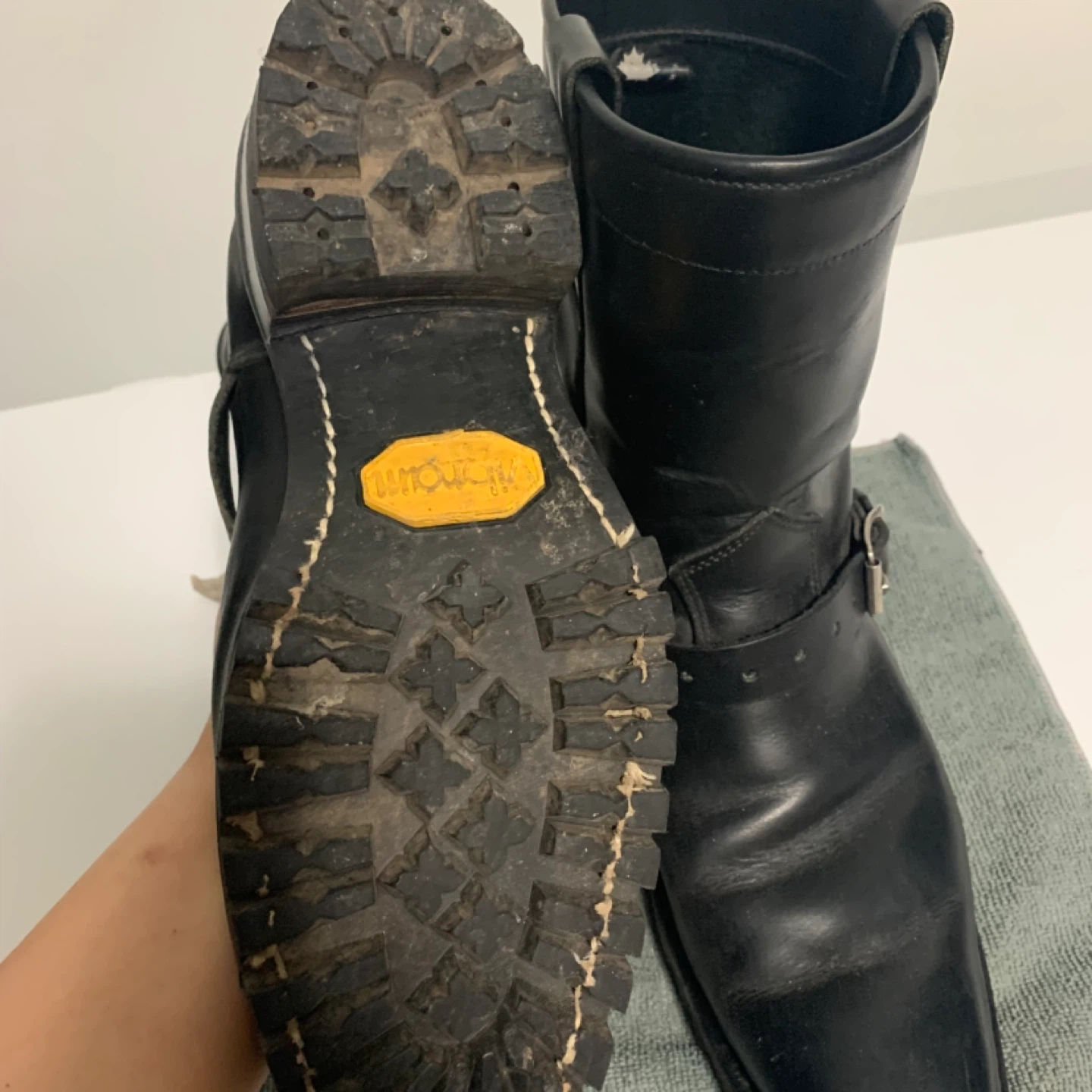 Daytons Black Leather Motorcycle Boots - photo 2