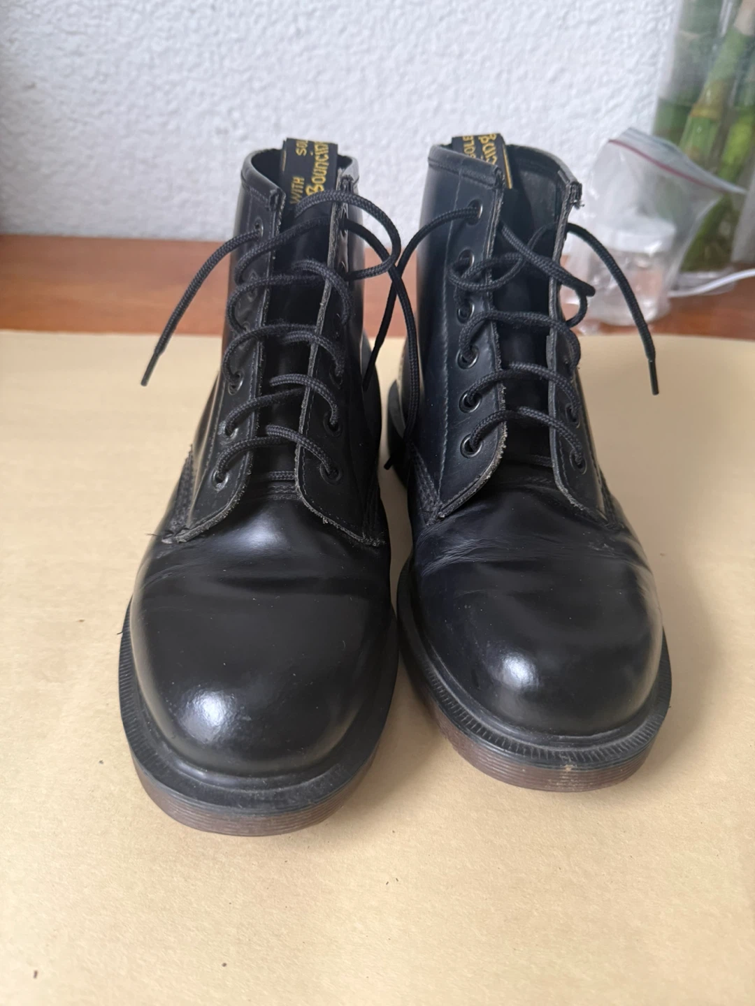 Vintage Dr. Martens Black Leather Boots - photo 2