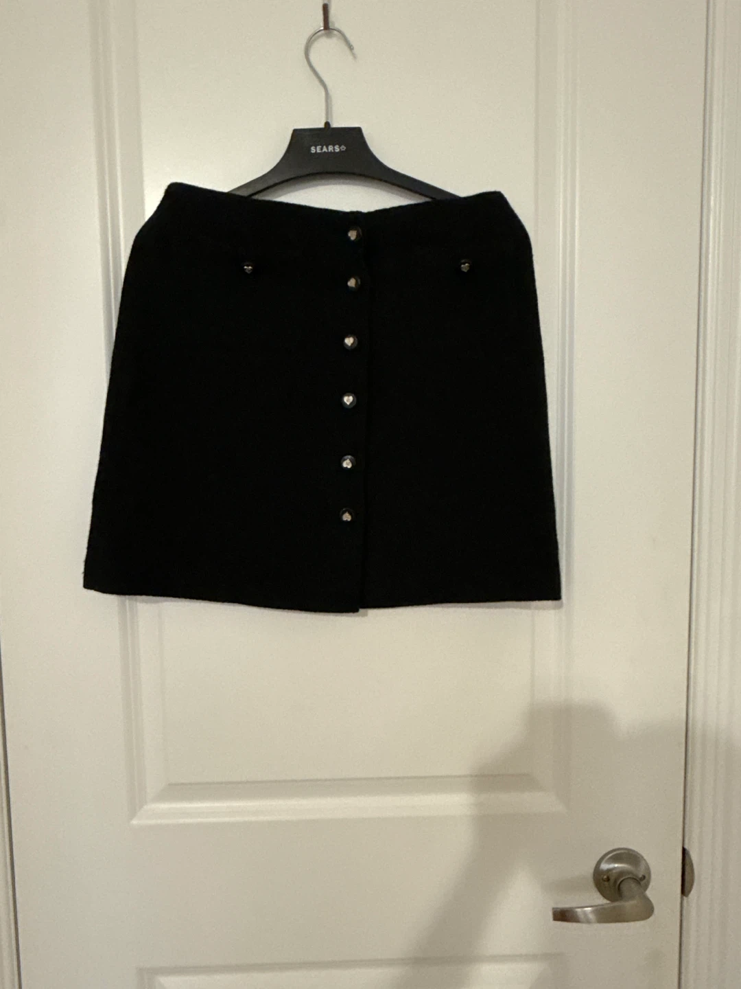 Morgan de Toi Black Button-Up Skirt Size 38