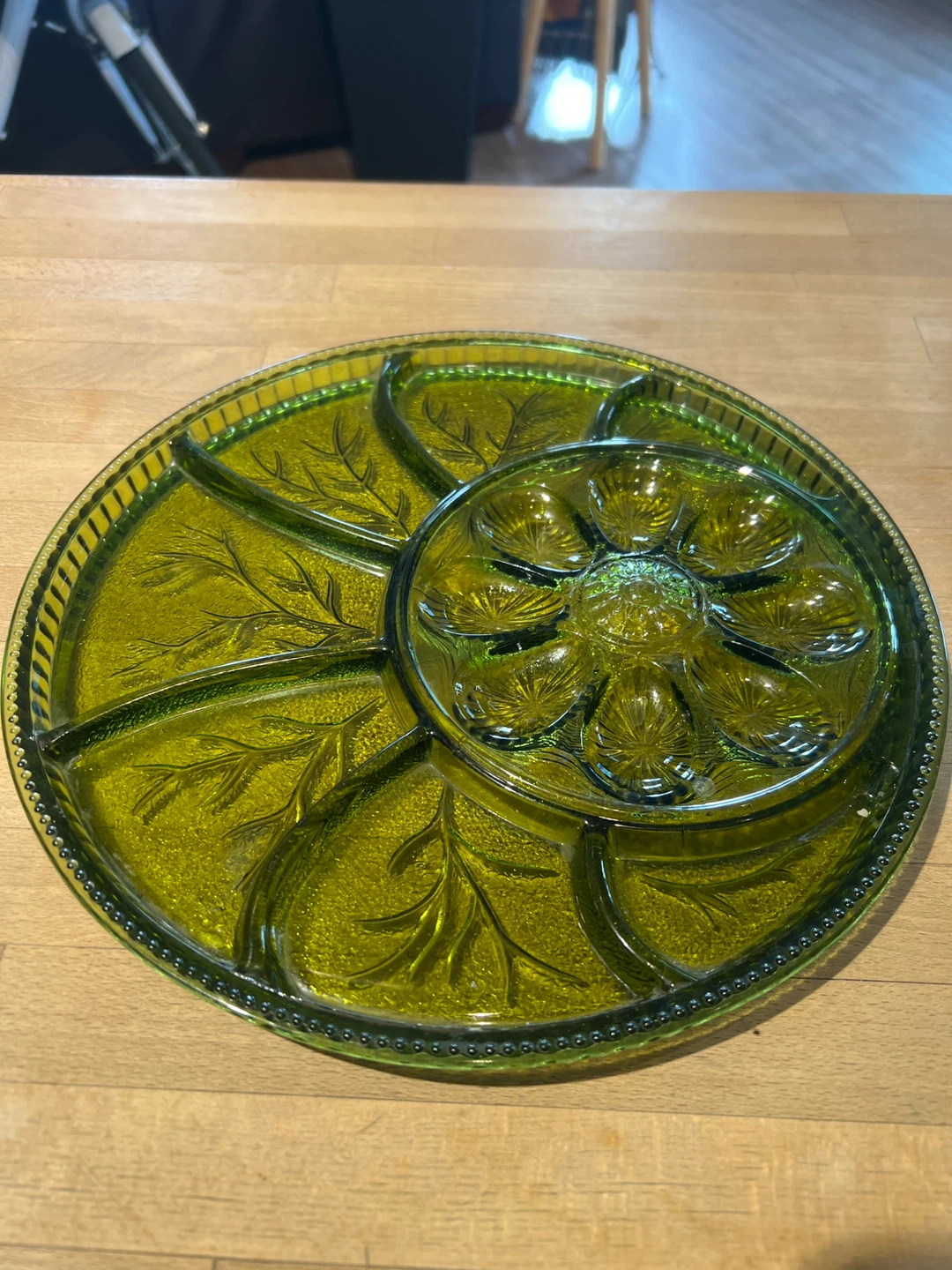 Vintage devilled egg platter
