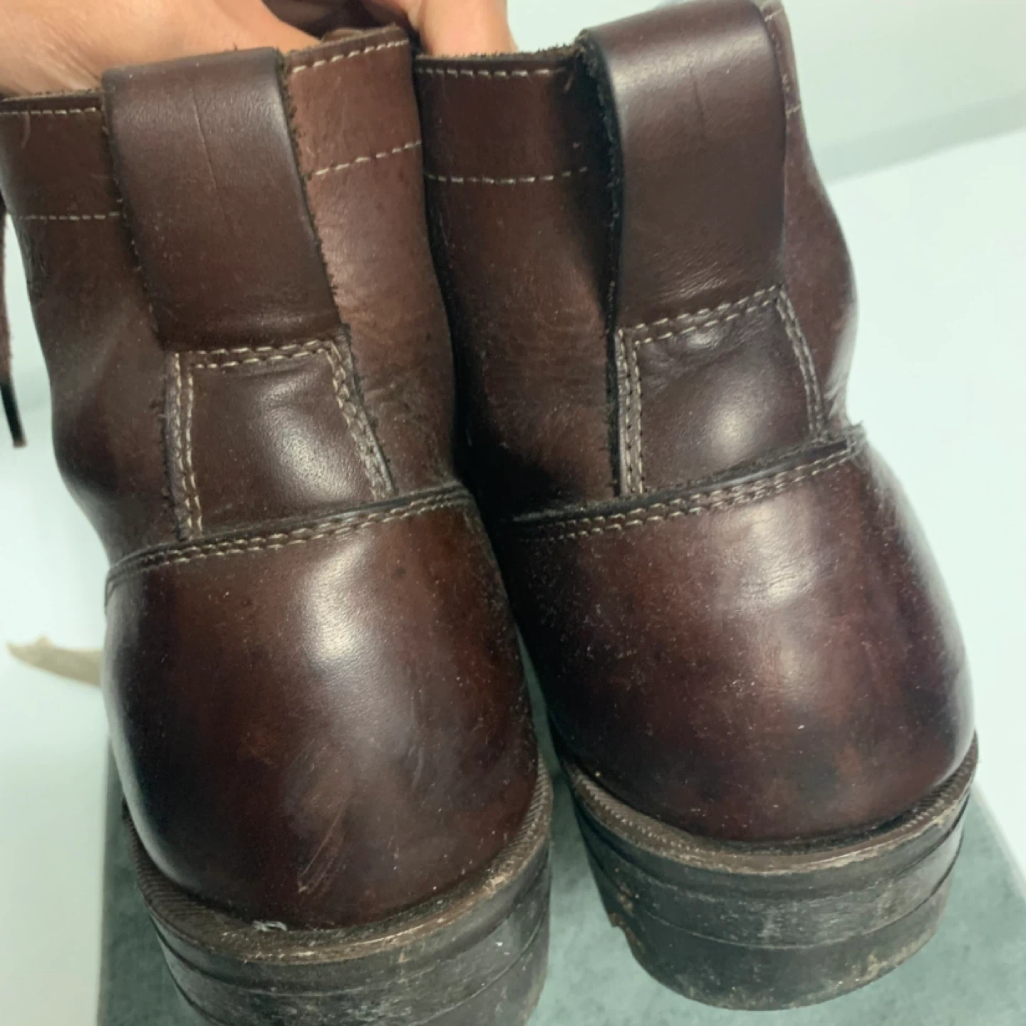 Daytons Brown Leather Vibram Sole Boots~size 7.5 EE - photo 2