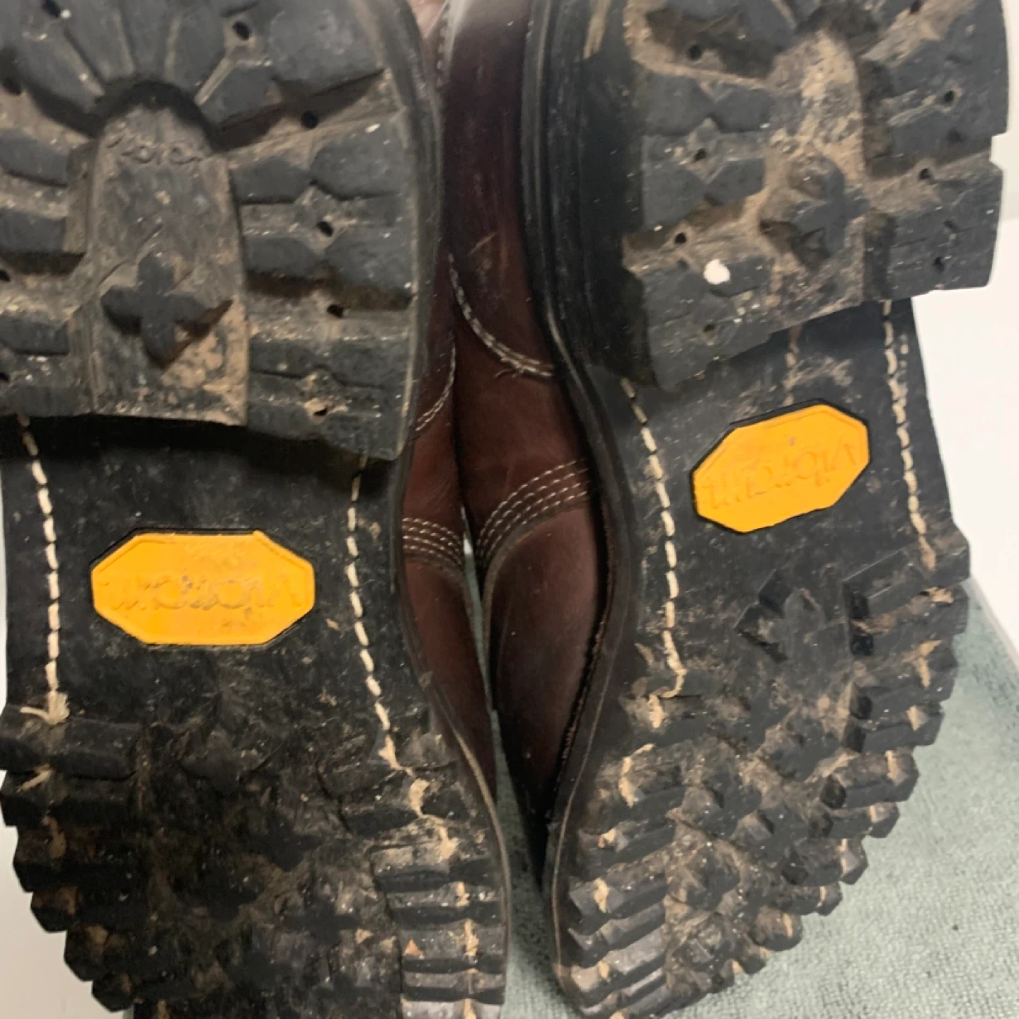 Daytons Brown Leather Vibram Sole Boots~size 7.5 EE - photo 3