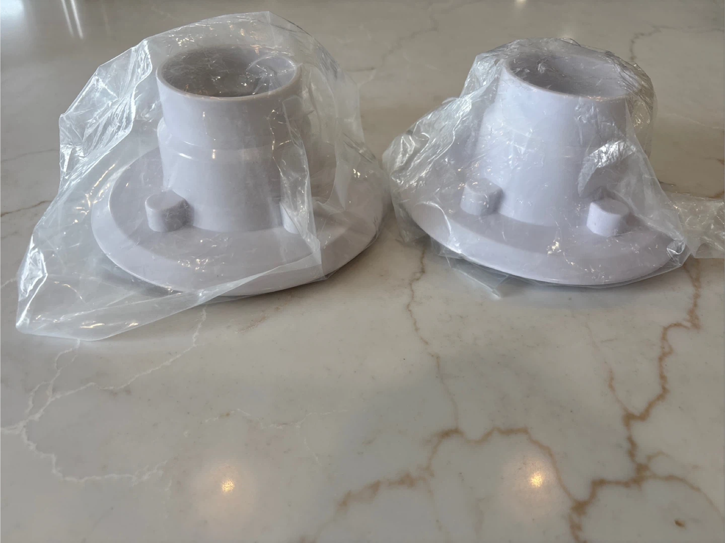 QM PVC Flange Drain 2" Throat, 2" Outlet No Hub (2-Pack)