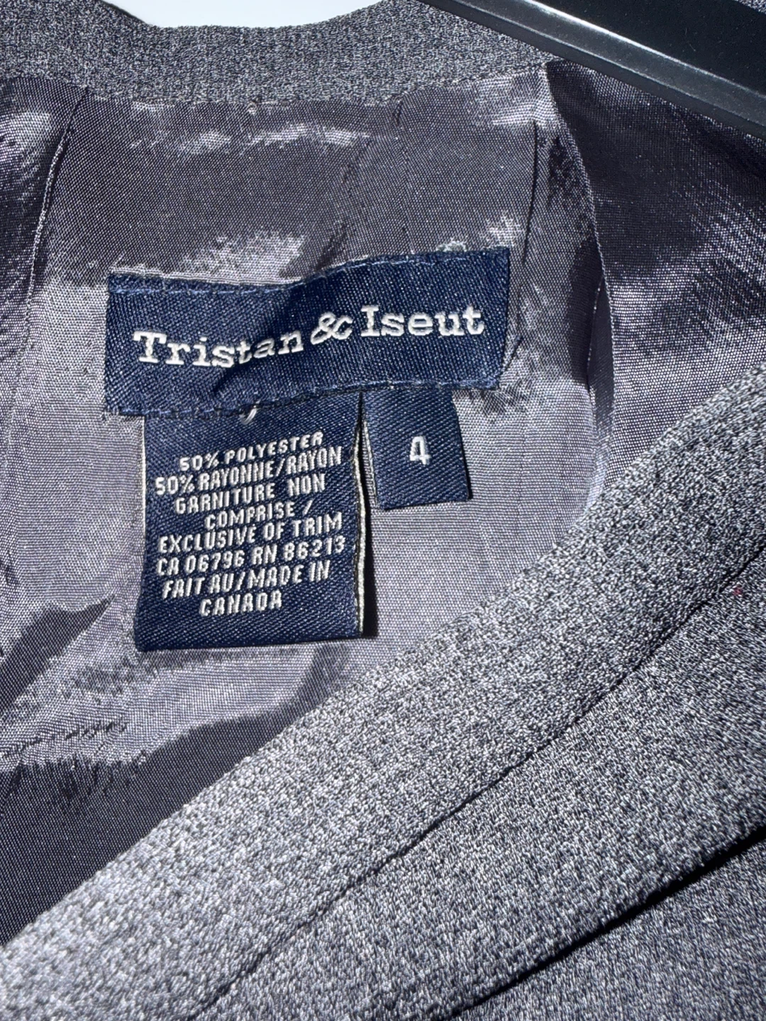 Tristan & Iseut Grey Skirt Size 4 - photo 2