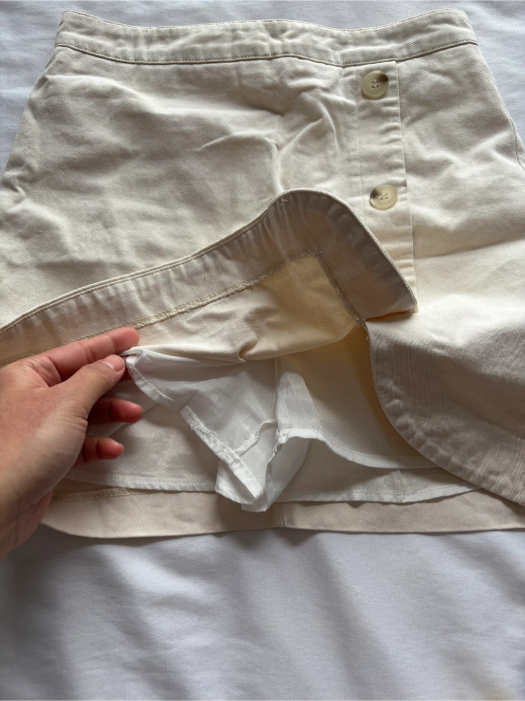 METEORI DV VER.2 Cream A-Line Skirt - photo 3