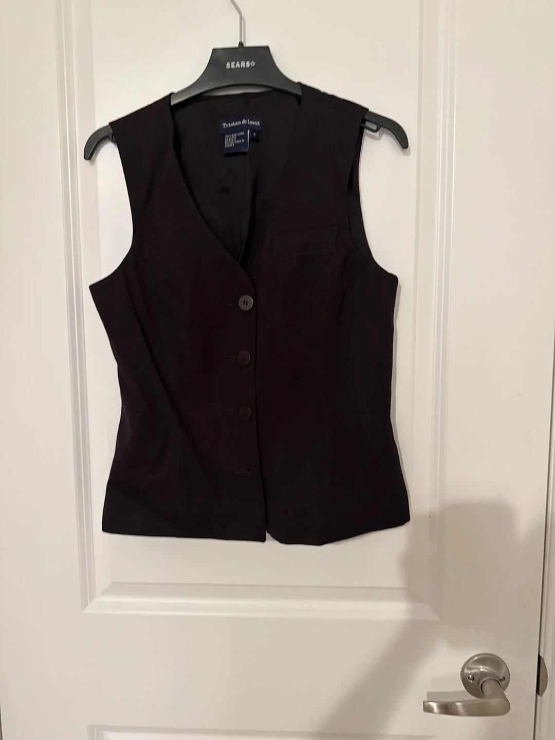 Tristan & Iseut Women's Wool Vest Size 4