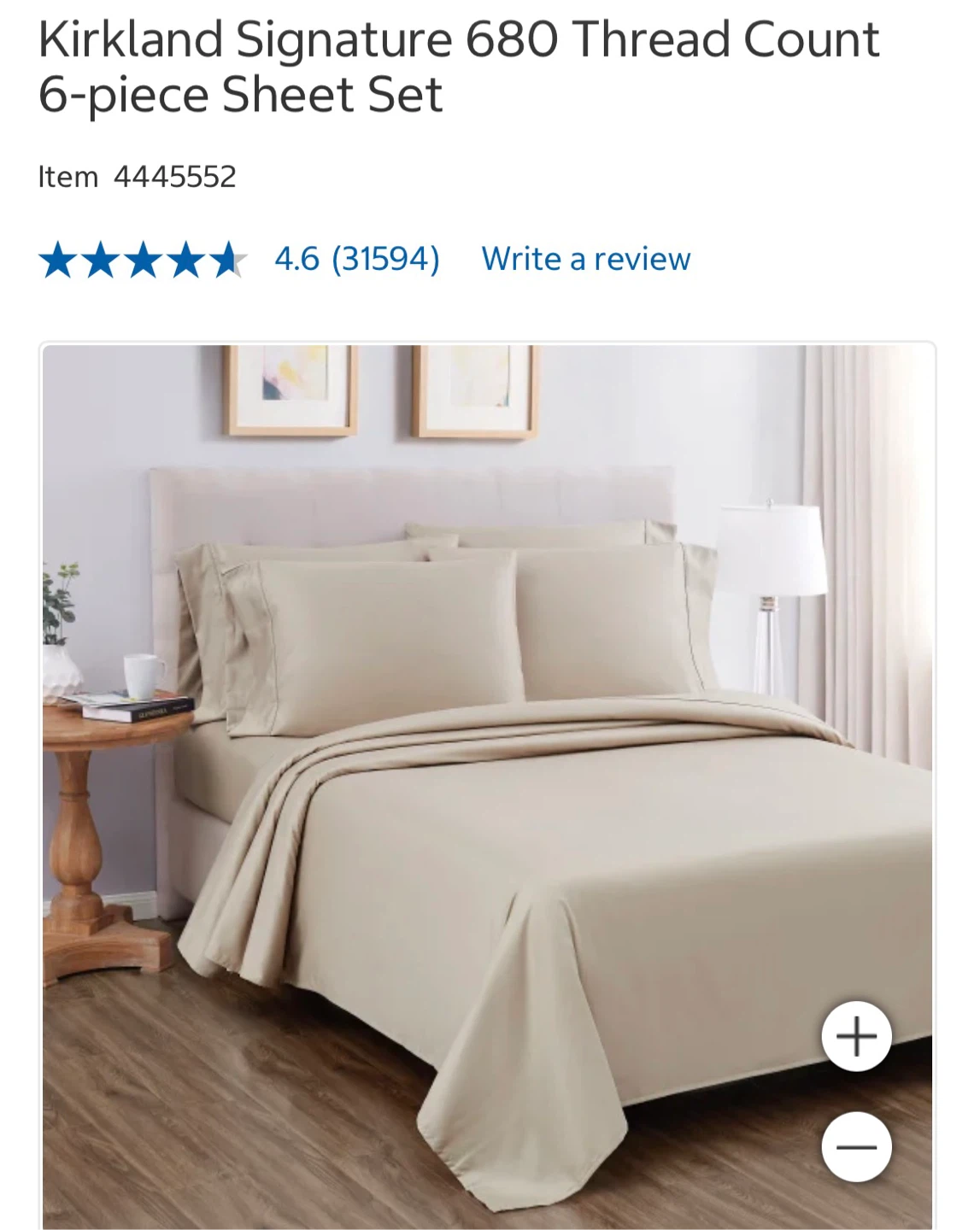 Kirkland Signature Queen Sheet Set & Muji blanket cover