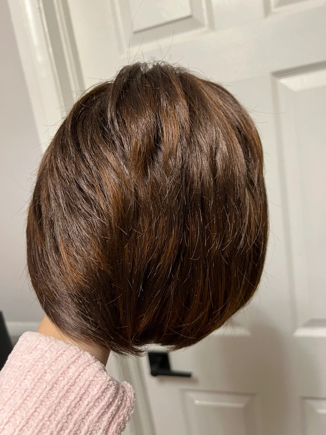 New Short brown layered wig with subtle highlights - photo 2