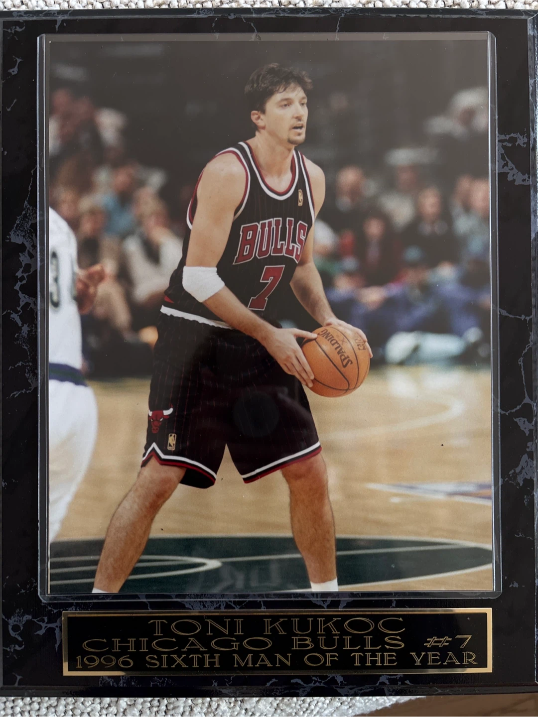 Toni Kukoc Chicago Bulls 1996 Sixth Man of the Year Framed Photo