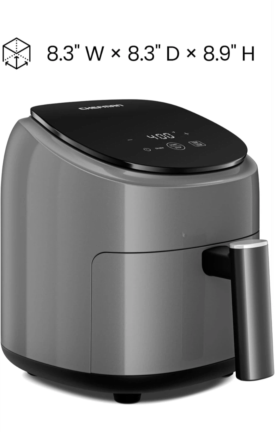 New- 2 Qt Air Fryer - Grey - photo 3