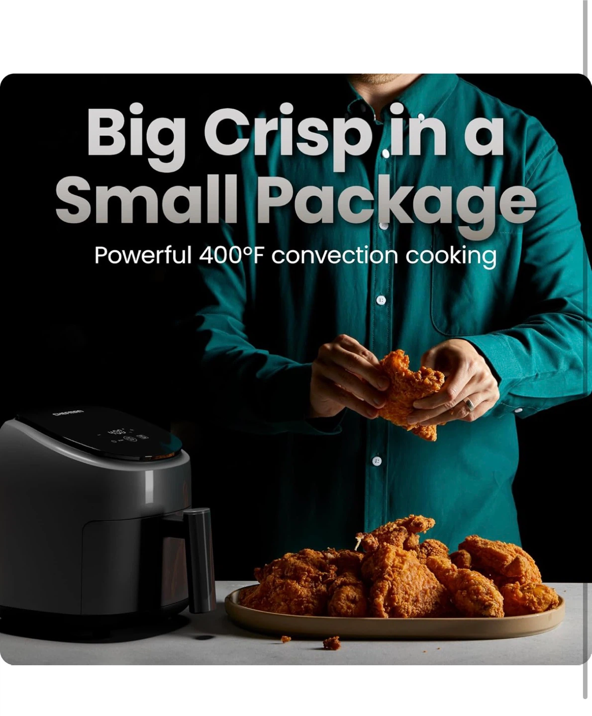 New- 2 Qt Air Fryer - Grey - photo 5