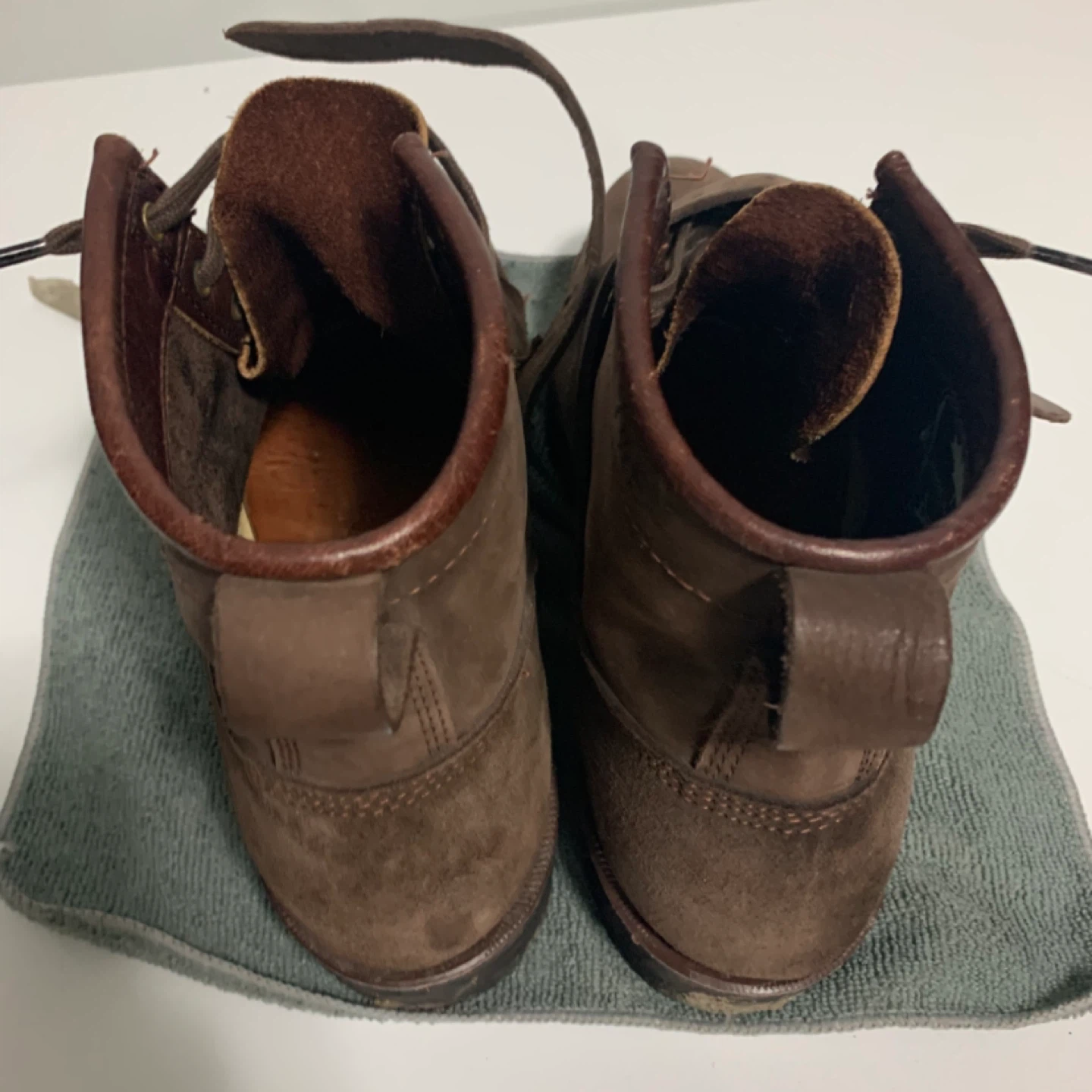 Daytons Brown Leather Lace-Up Boots with Straps~7.5 E - photo 2