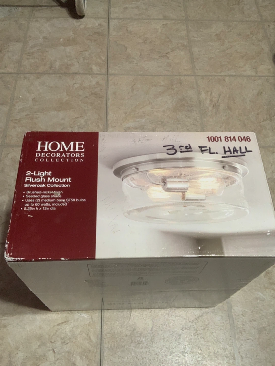 Home Decorators Collection 2-Light Flush Mount Silveroak - photo 4