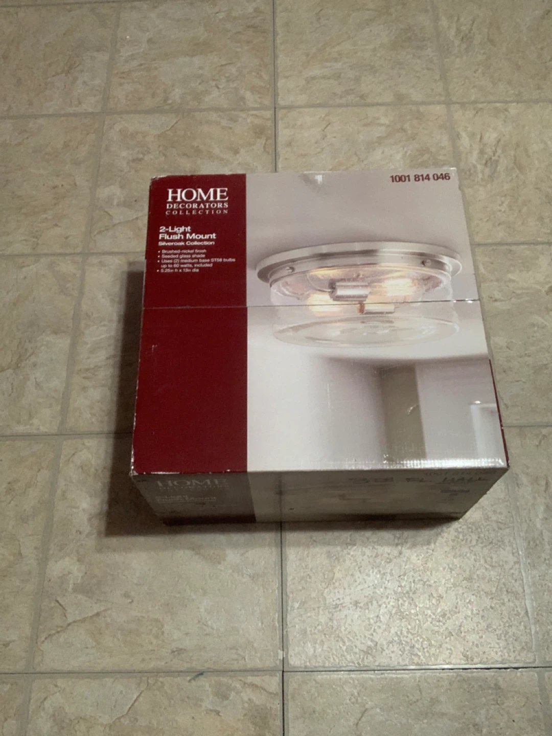 Home Decorators Collection 2-Light Flush Mount Silveroak - photo 2