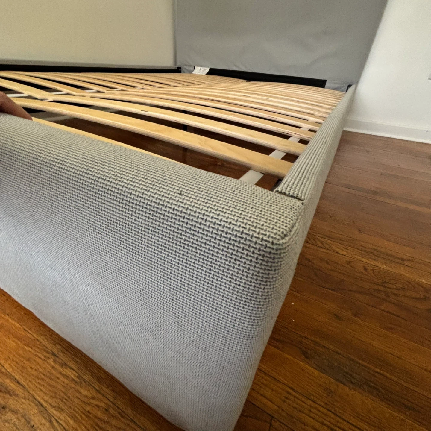 Grey Bed Frame Queen Size - photo 2