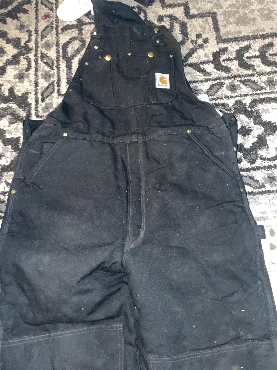 Carhartt Black Bib Overalls