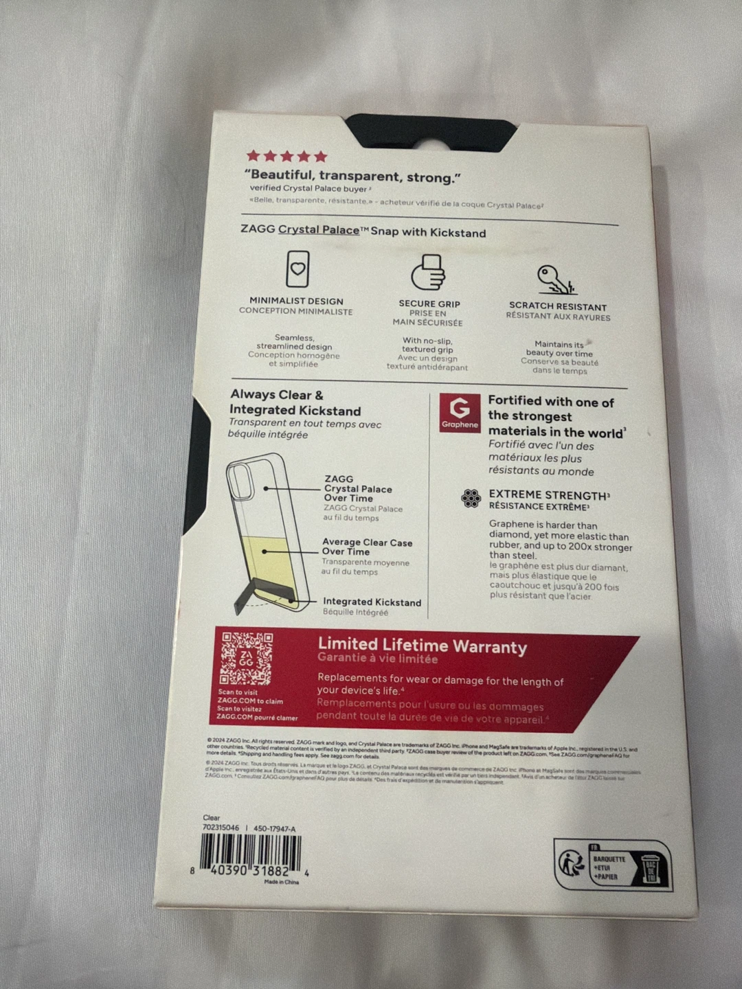 ZAGG Crystal Palace Snap with Kickstand  for iPhone 16 - photo 2