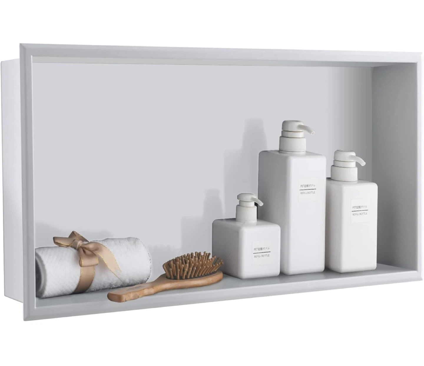 APPASO Shower Niche NO Tile Needed 12" x 24" Single Shelf - photo 2