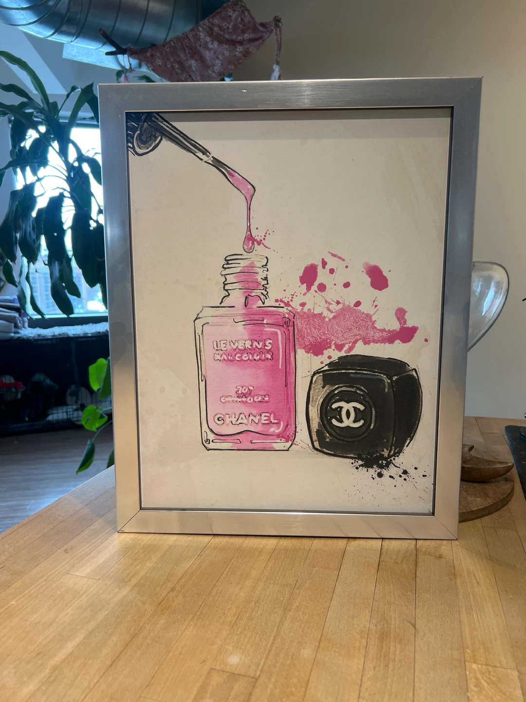 Framed Chanel "Le Vernis" Nail Colour Art Print