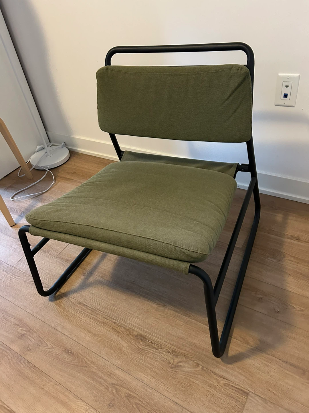🧡 MUST GO! IKEA LINNEBÄCK Chair - Olive Green