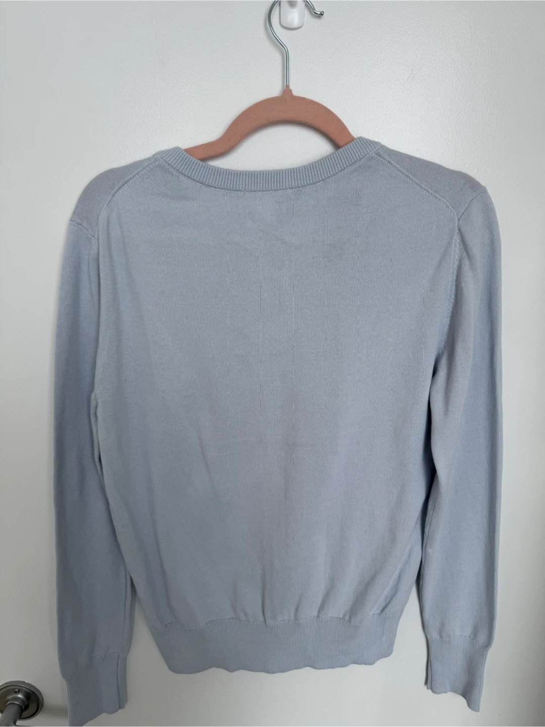 Calvin Klein Jeans V-Neck Sweater - Light Blue - Size S - photo 2