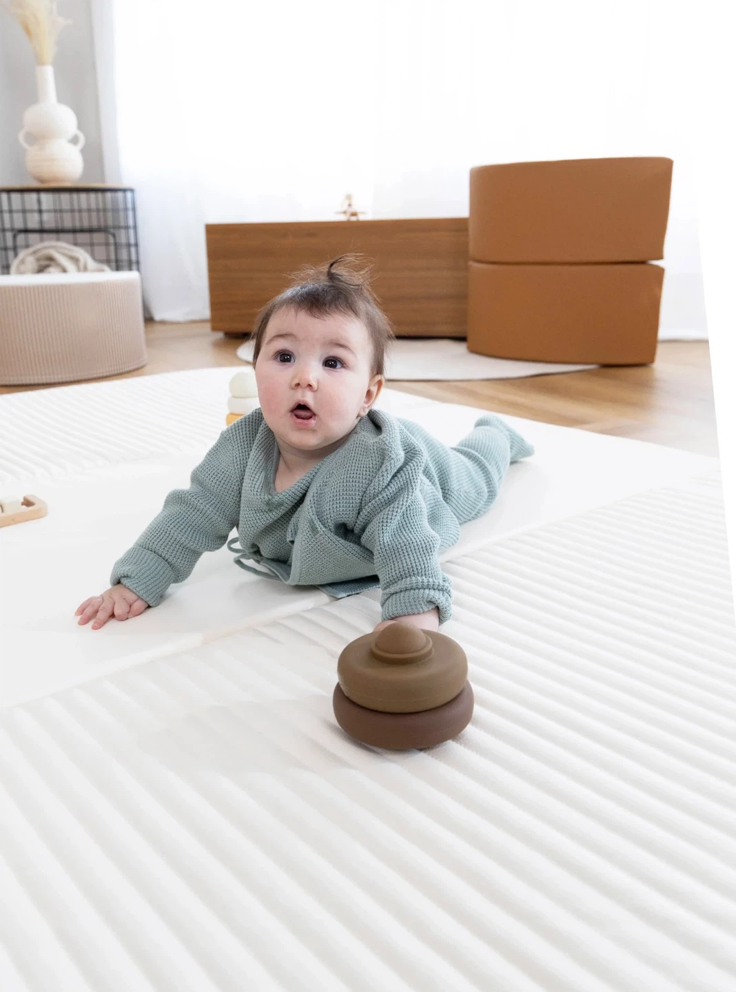 White Baby Play Mat - photo 4