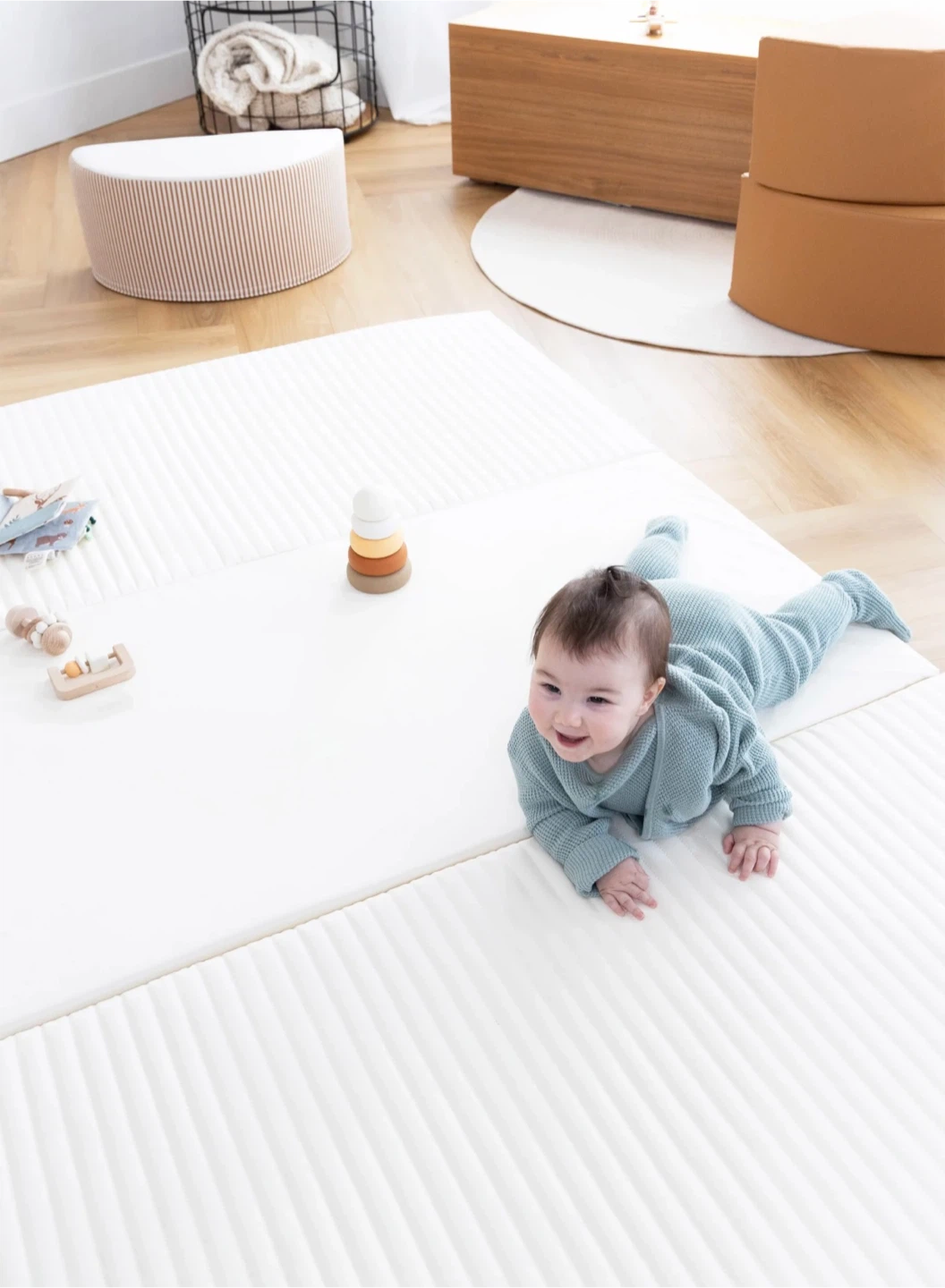 White Baby Play Mat - photo 5