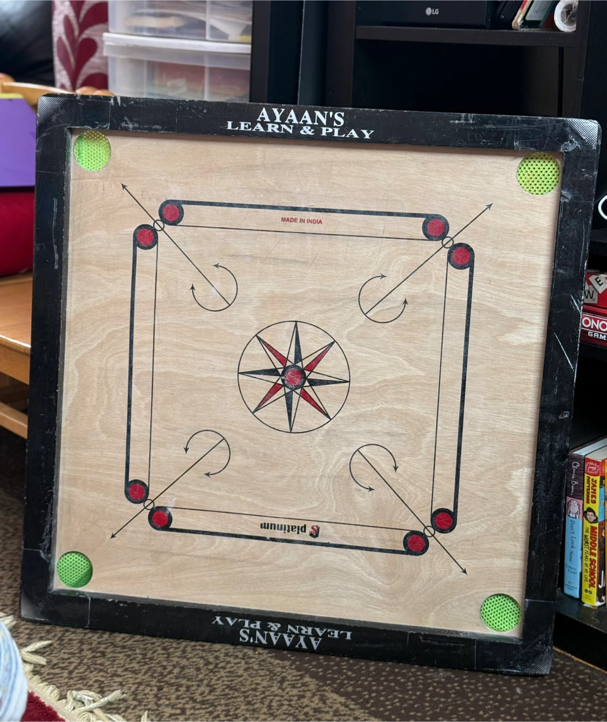 Ayaan's Learn & Play Carrom Board