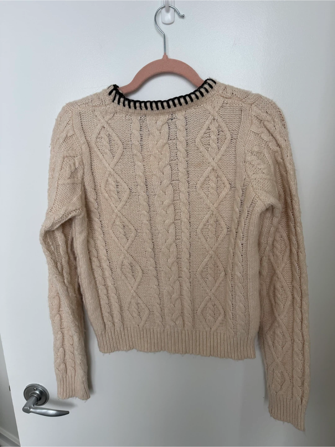 Mango Cable Knit Sweater - Size S - photo 3