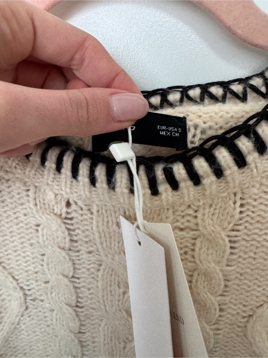 Mango Cable Knit Sweater - Size S - photo 4