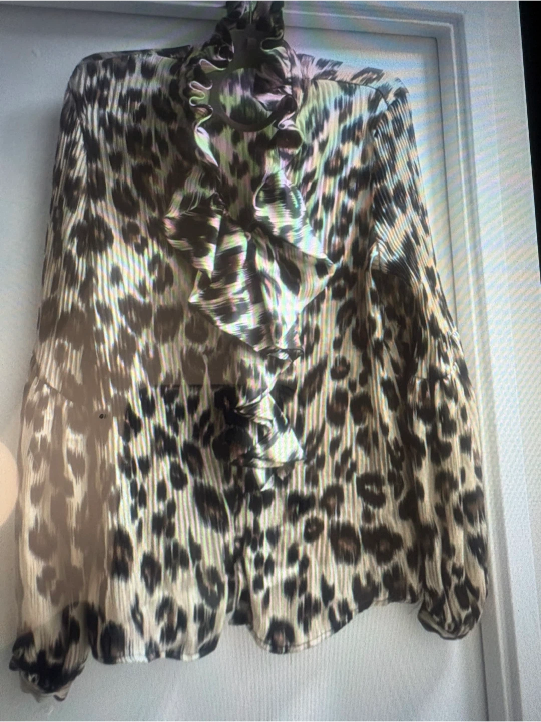 Chemise CHAGALL à imprimé léopard, taille 12