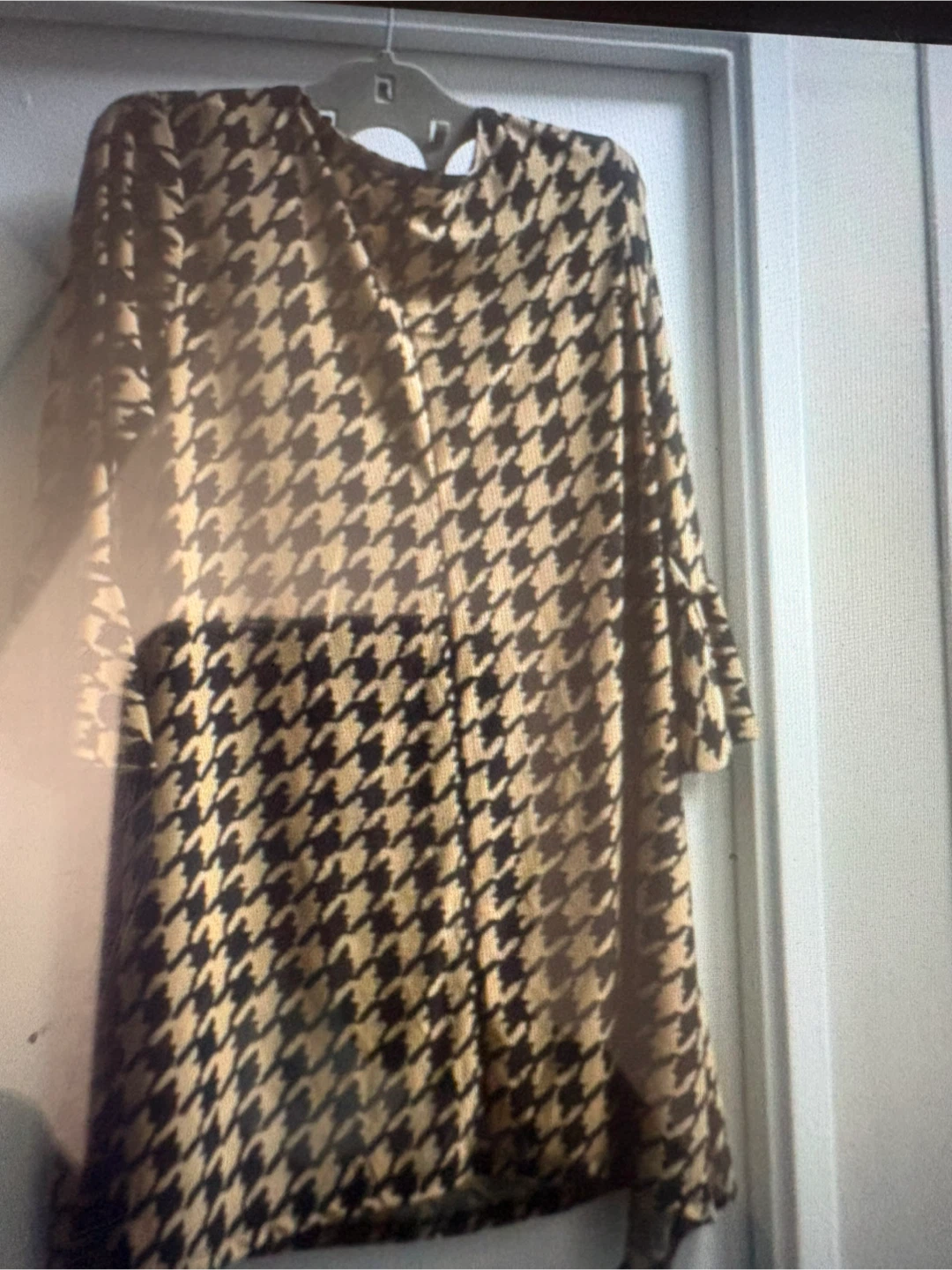 Blouse motif pied-de-poule Flirty Pink - photo 3