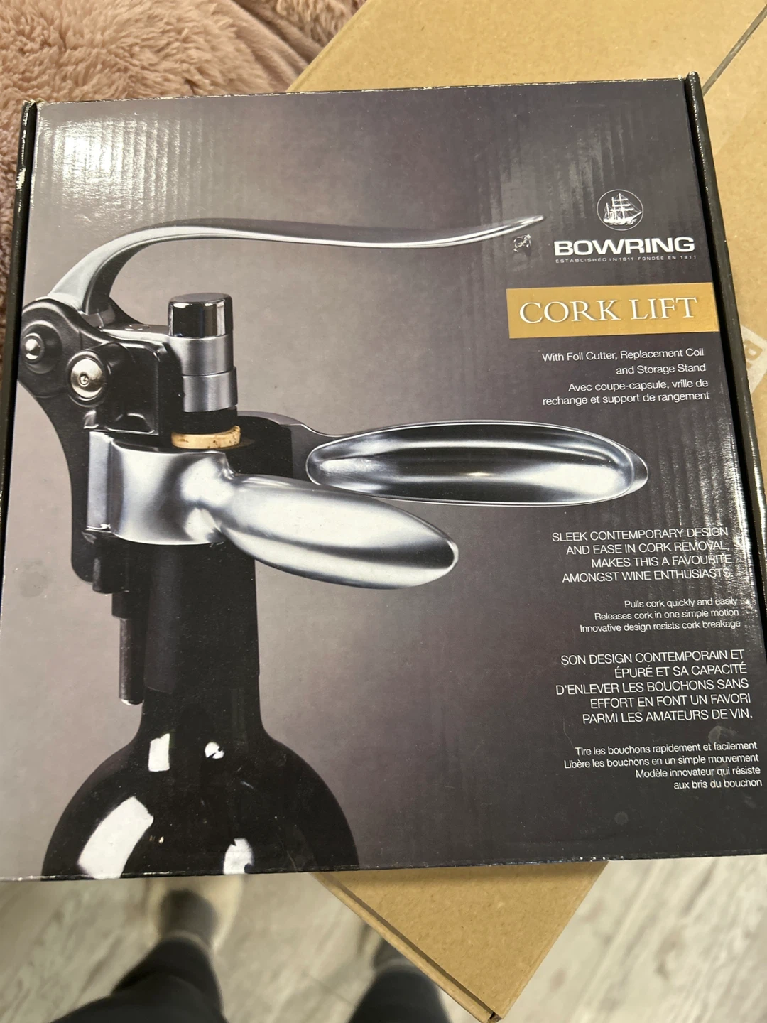 Bowring Cork Lift Wine Opener Set - photo 2