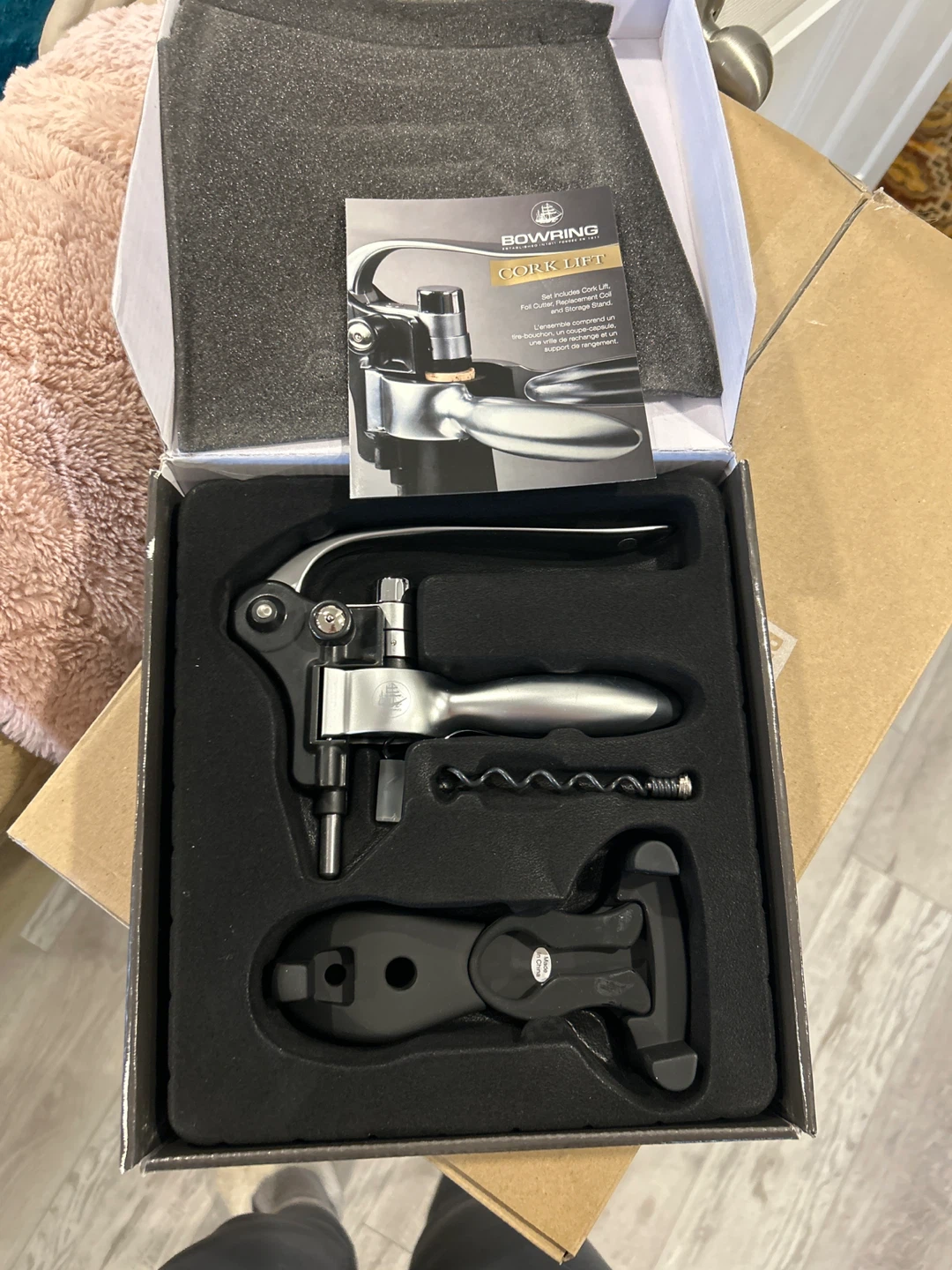 Bowring Cork Lift Wine Opener Set