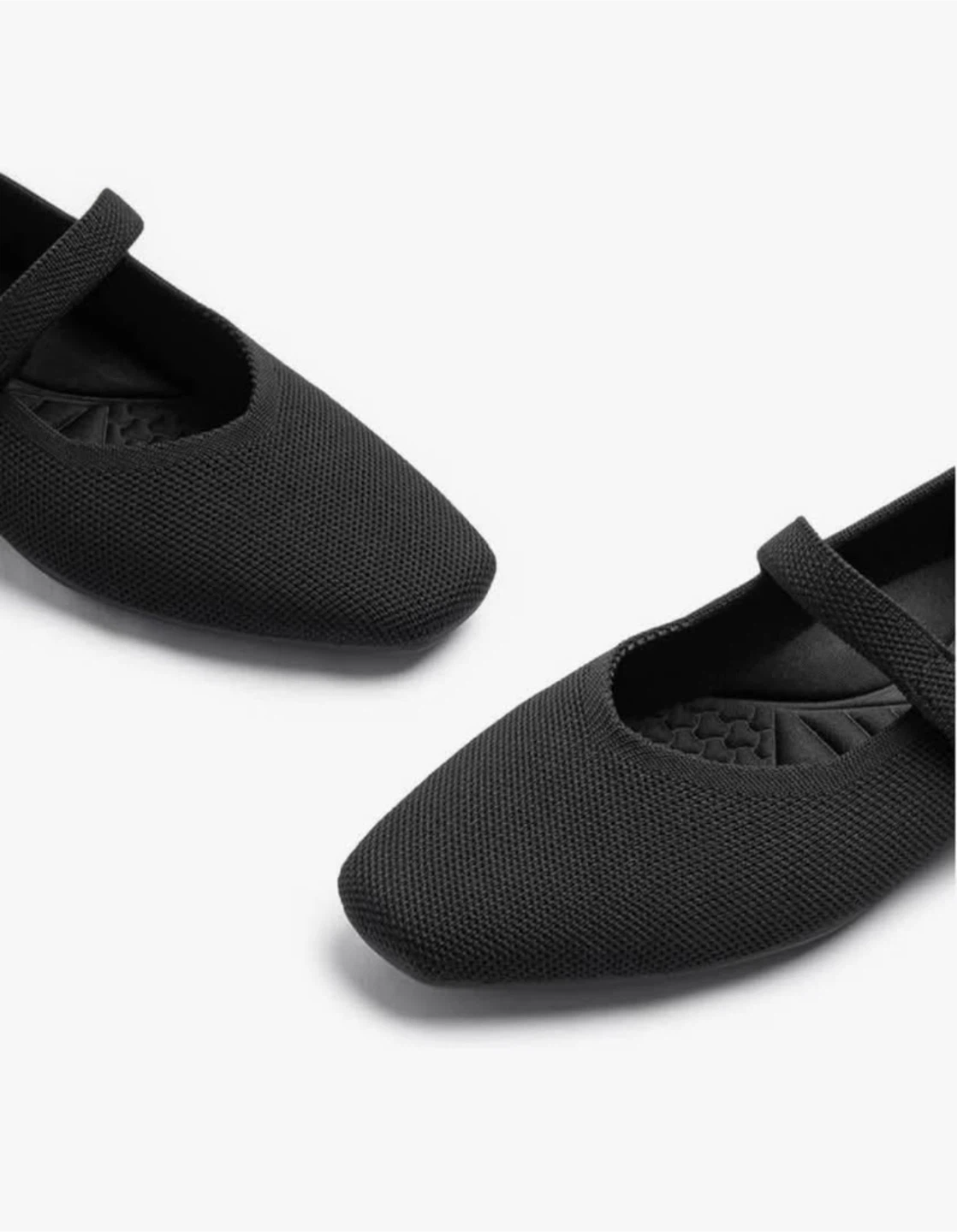Cusolemore Black Knit Mary Jane Flats - Size 6 - photo 2