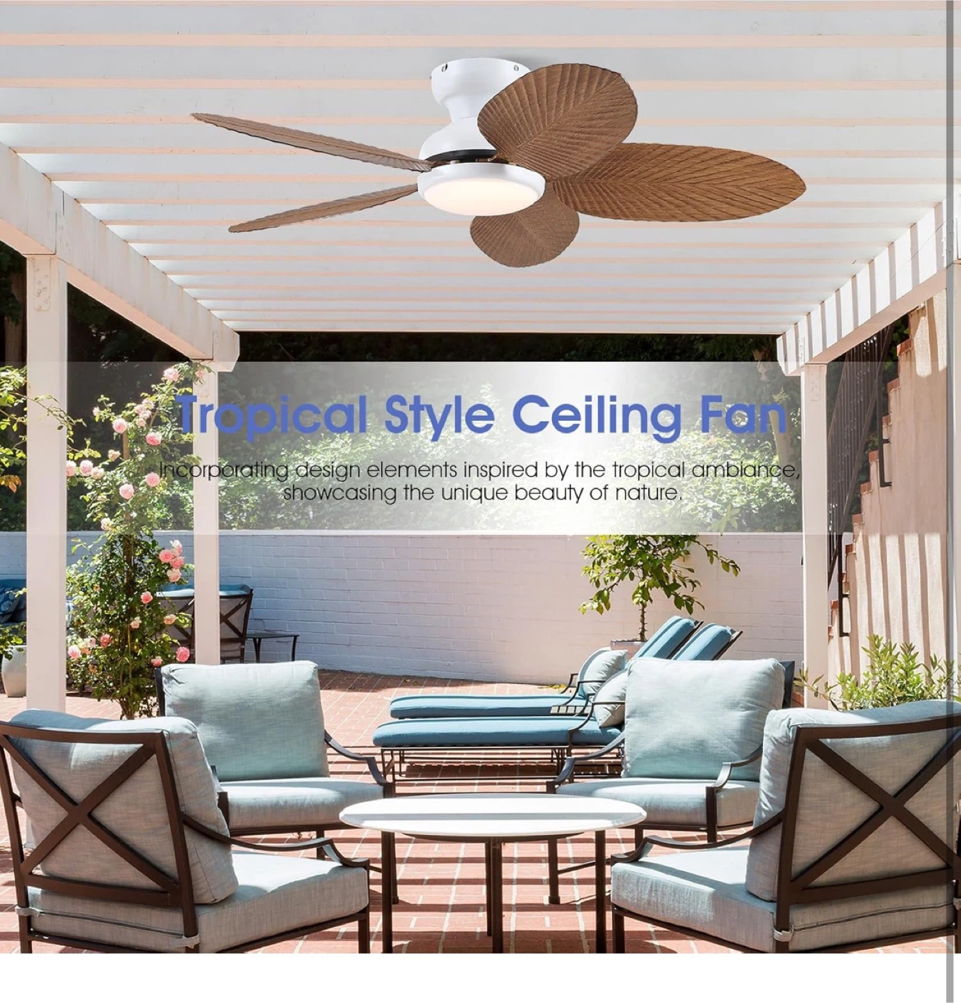 Kviflon Ceiling Fans with Lights and Remote/APP