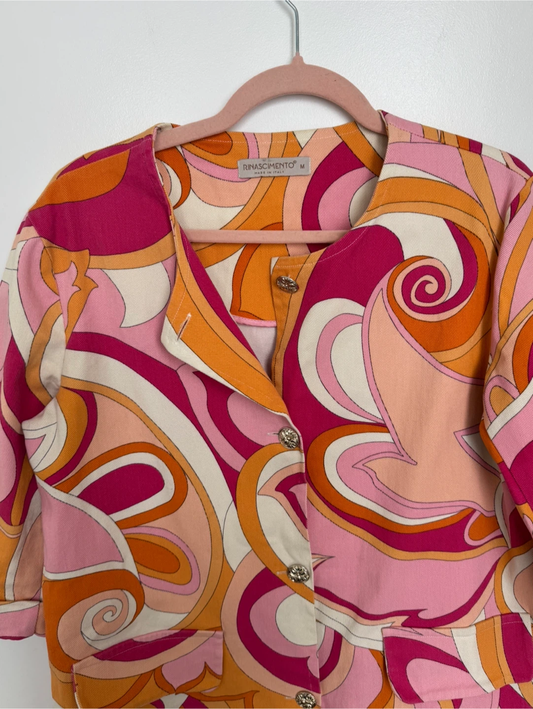Rinascimento Multicolor Swirl Print Blazer Jacket - photo 3