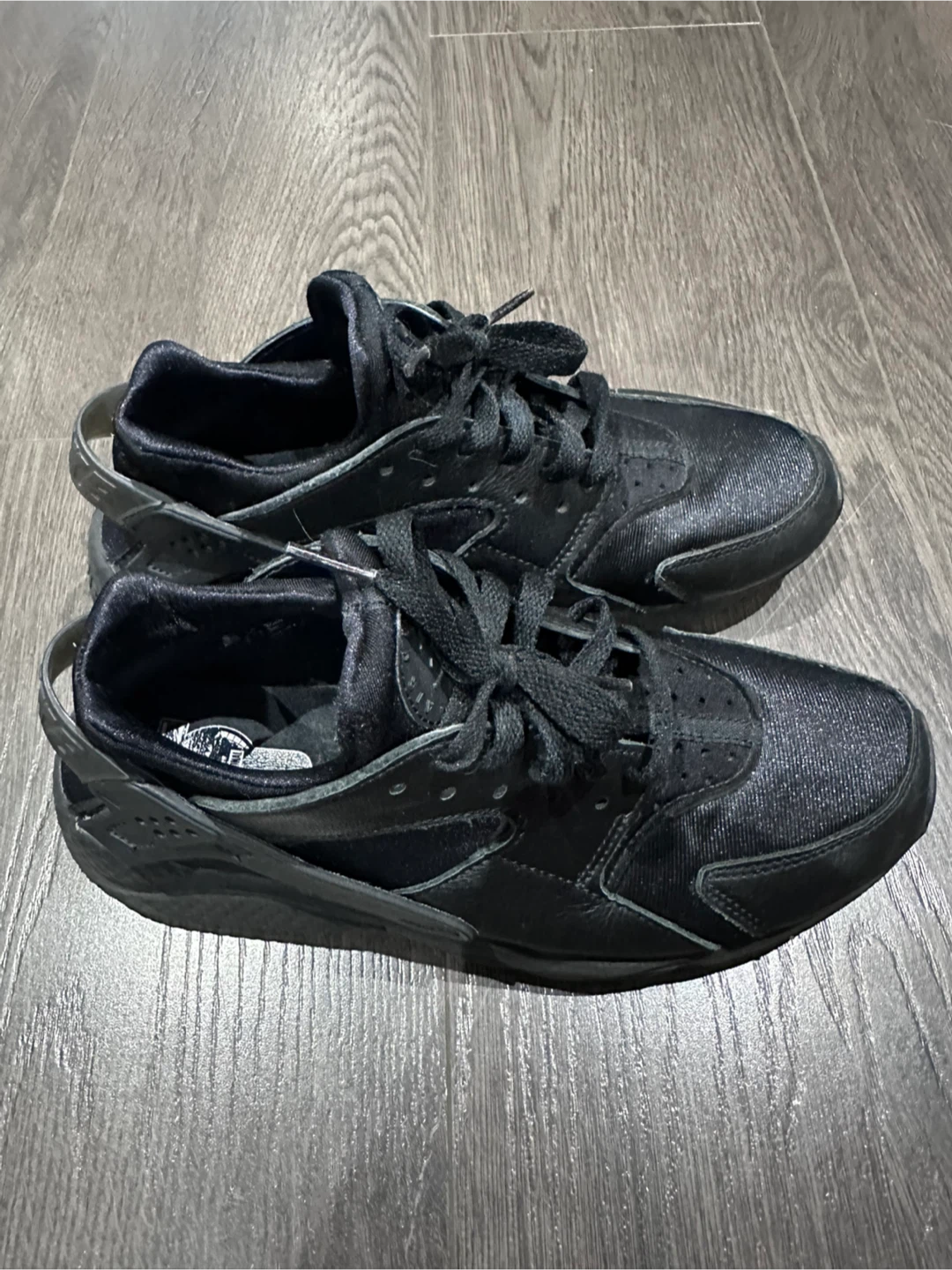 Nike Air Huarache All Black Sneakers (Size W9) - photo 2