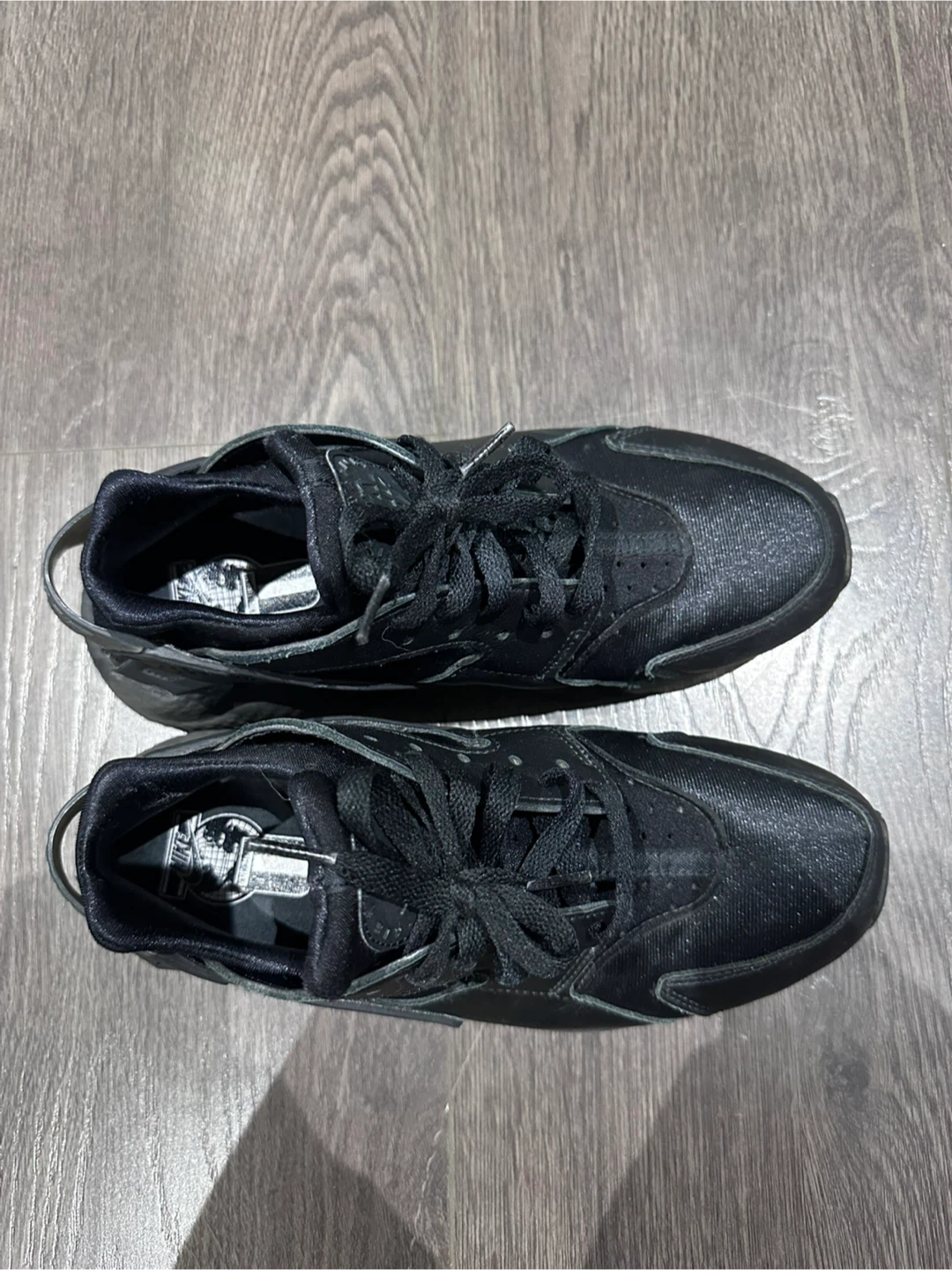 Nike Air Huarache All Black Sneakers (Size W9) - photo 3