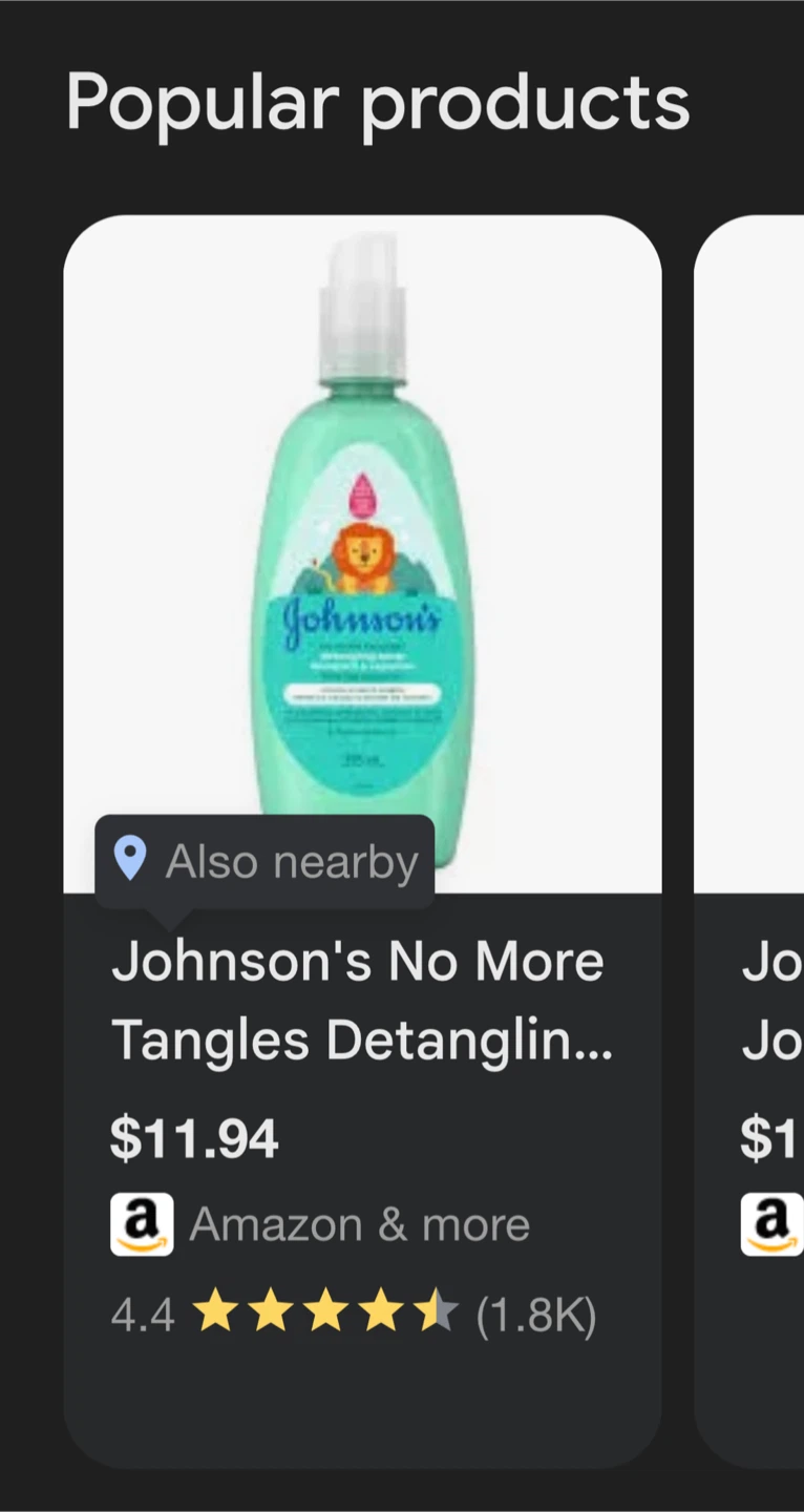 Johnson's No More Tangles Detangling Sprays