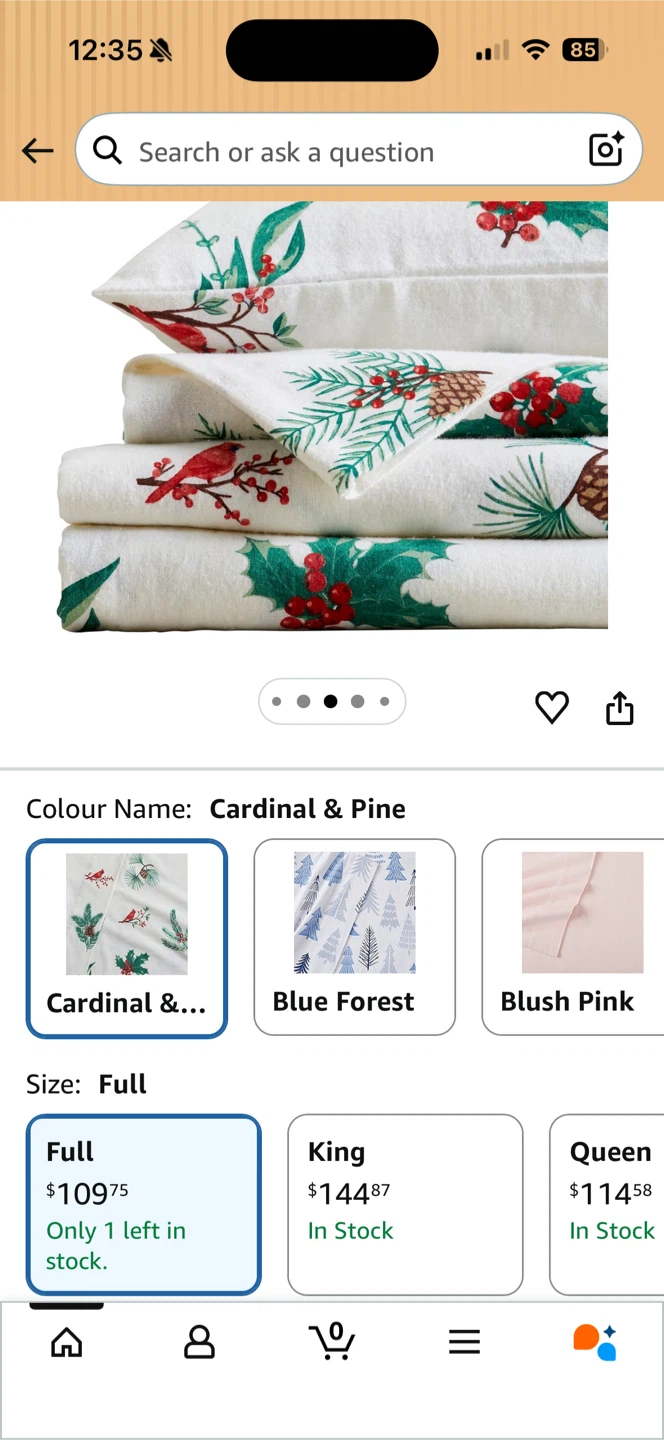 Market & Place 100% Cotton Flannel Sheet Set - Full Size🥕