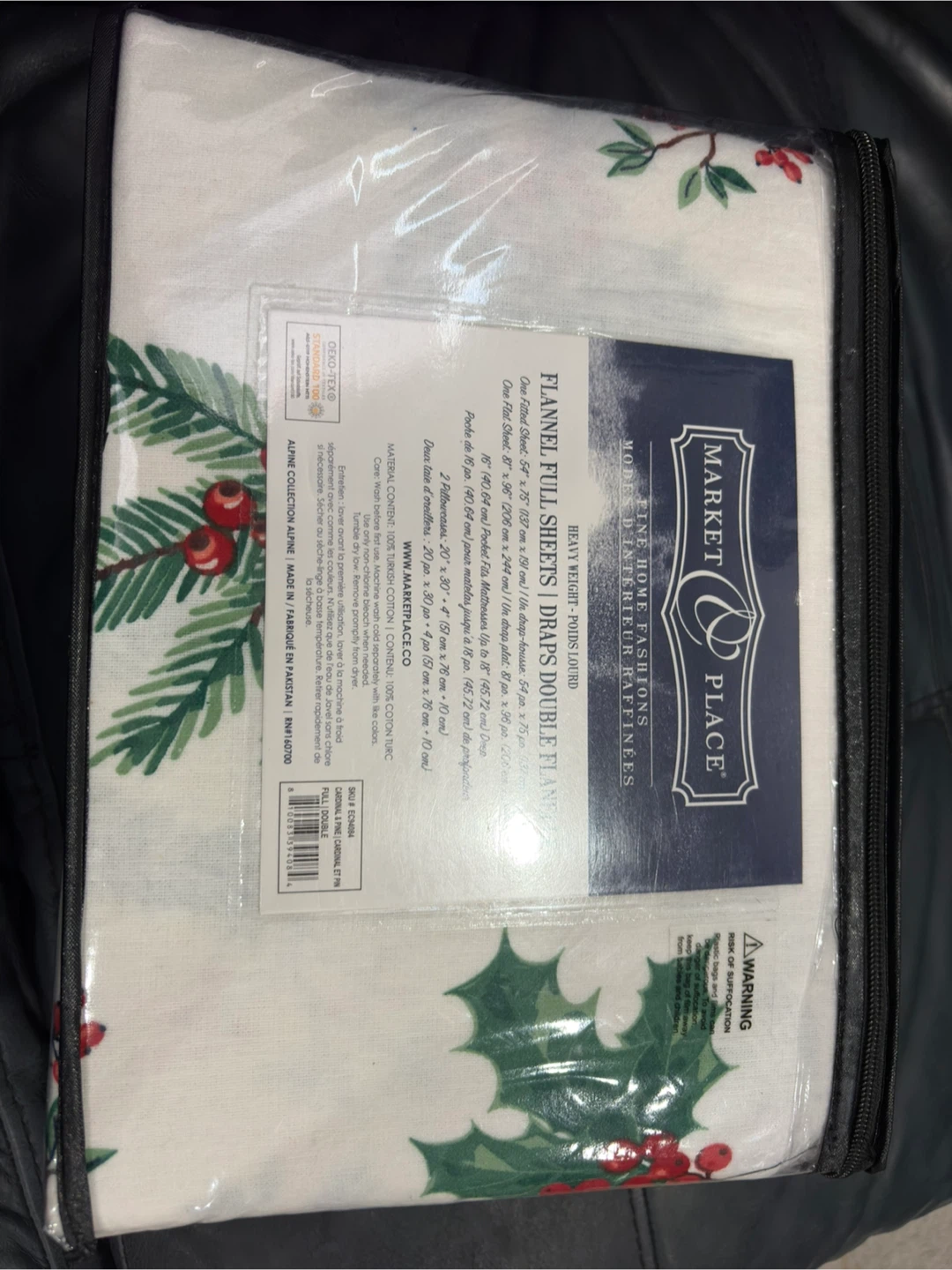 Market & Place 100% Cotton Flannel Sheet Set - Full Size🥕 - photo 4
