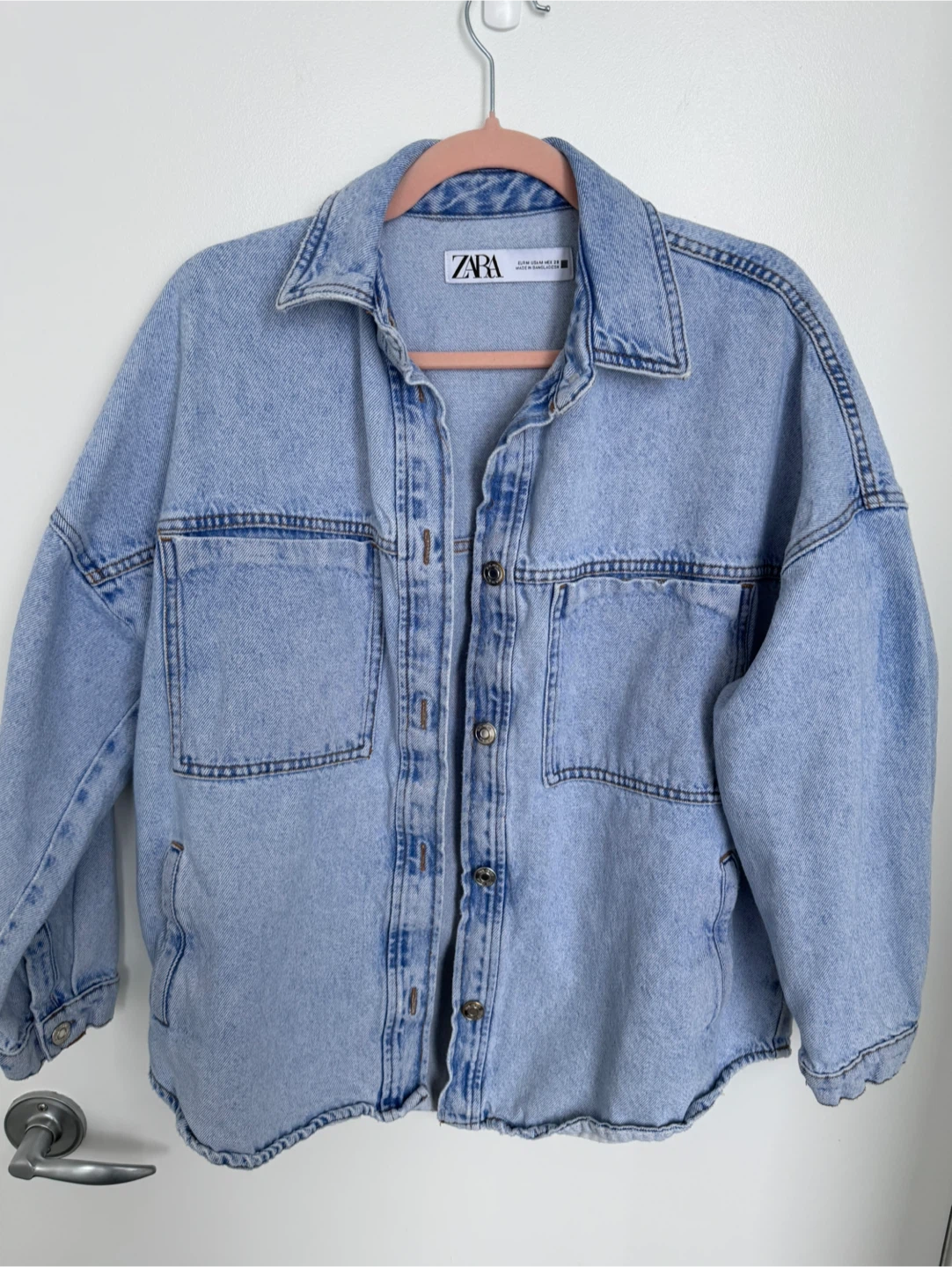 Zara Denim Shacket Size Medium