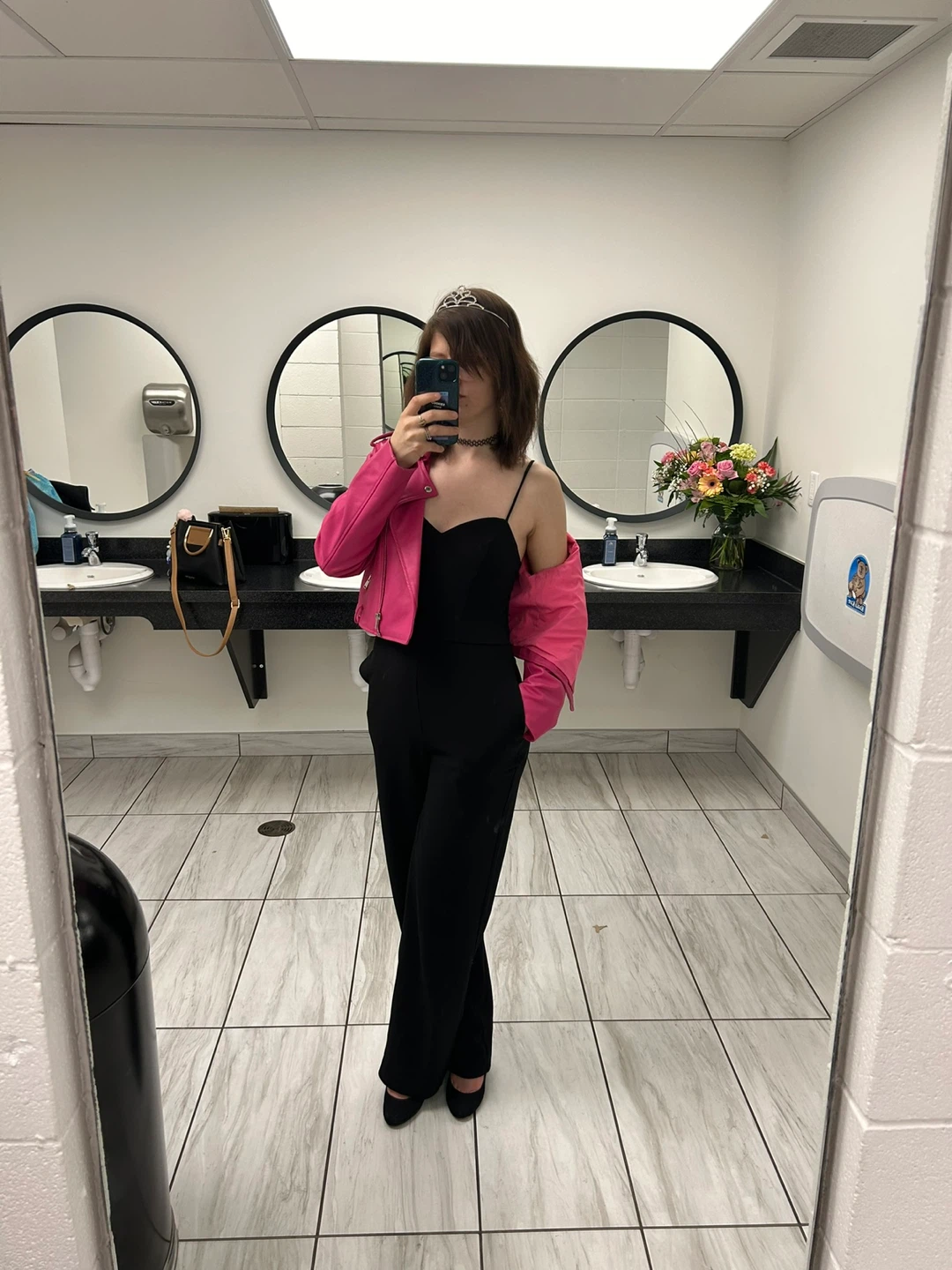 Crystal Sky Black Jumpsuit with Bow Detail - XS - photo 3