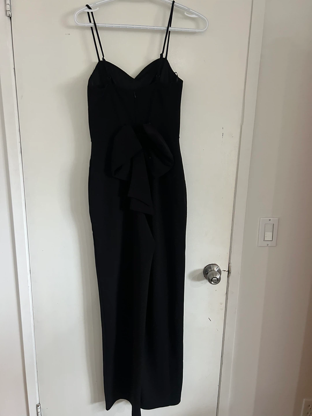 Crystal Sky Black Jumpsuit with Bow Detail - XS - photo 2